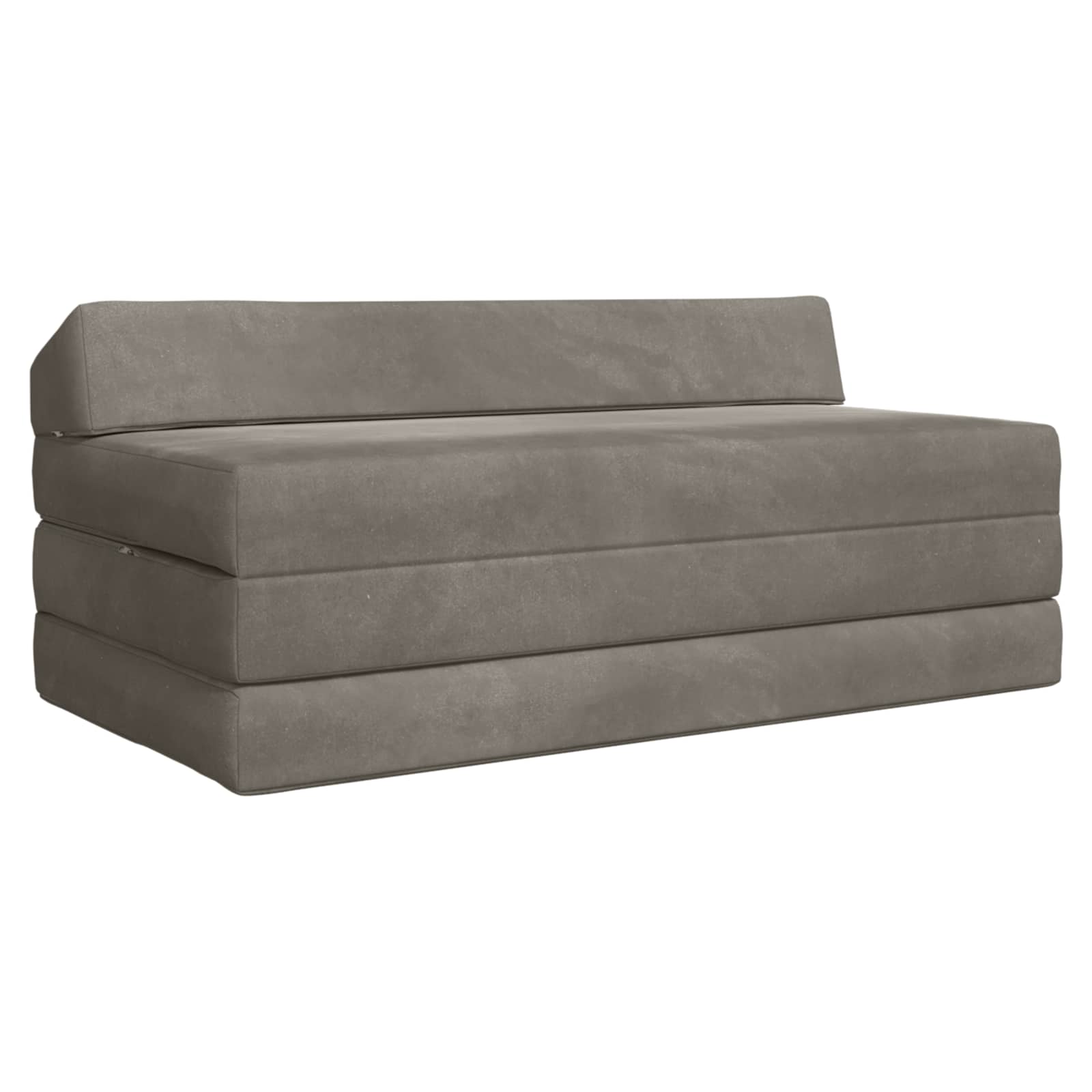 Vouwbare Bankbed Lichtgrijs 120 x 60 x 49 cm Stof is nu te koop bij PeponiXL, paradijselijk wonen!