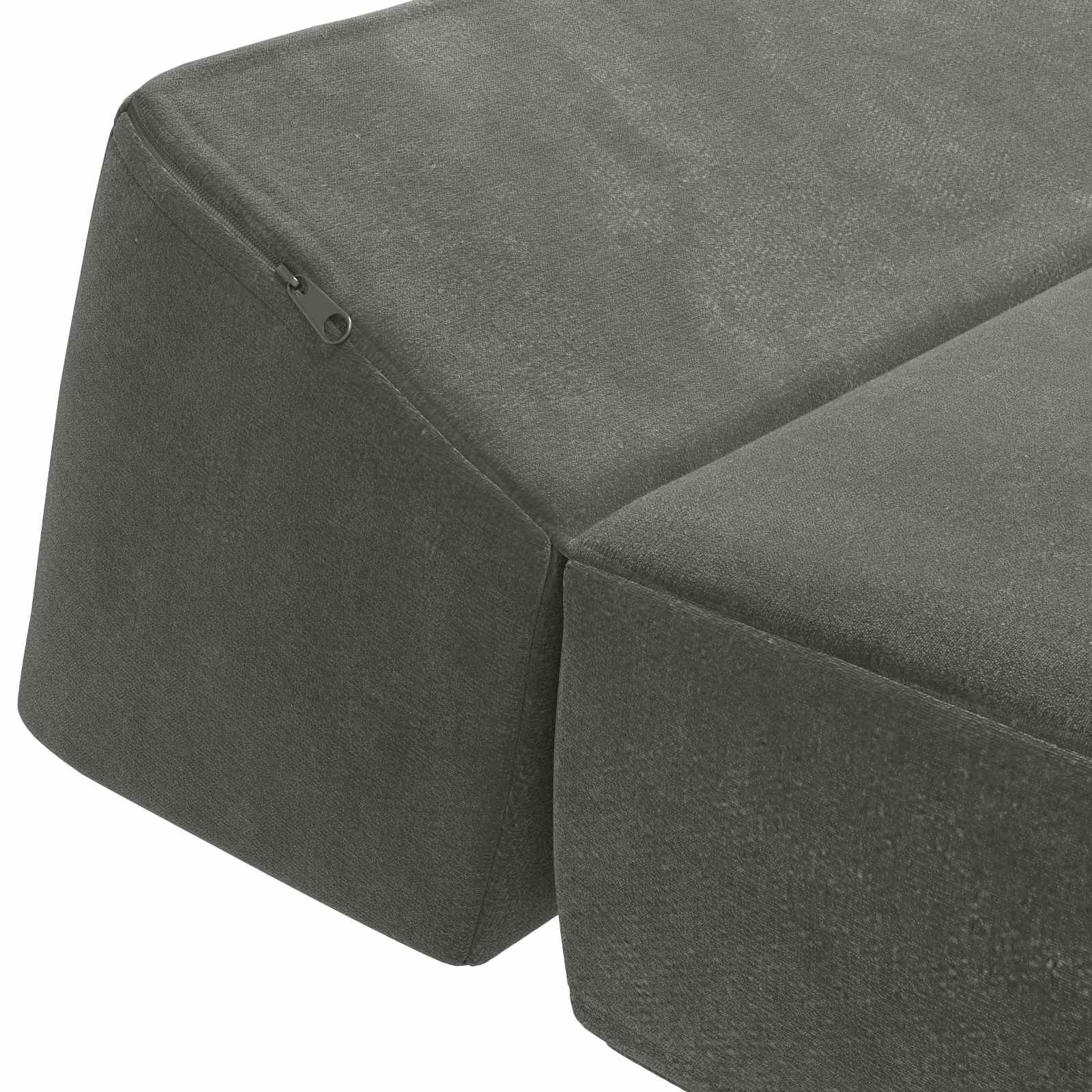 Vouwbare Bankbed Donkergrijs 120 x 60 x 49 cm Stof is nu te koop bij PeponiXL, paradijselijk wonen!