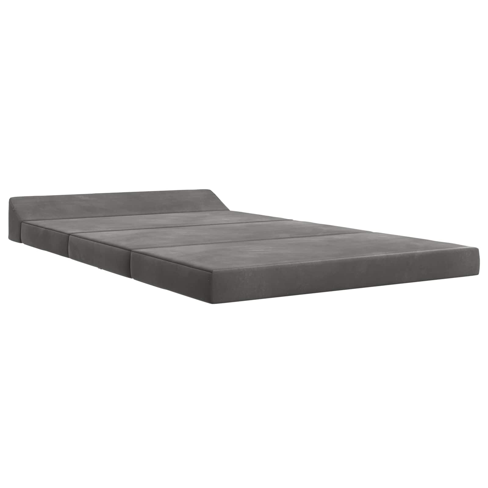 Vouwbare Bankbed Donkergrijs 120 x 60 x 49 cm Stof is nu te koop bij PeponiXL, paradijselijk wonen!