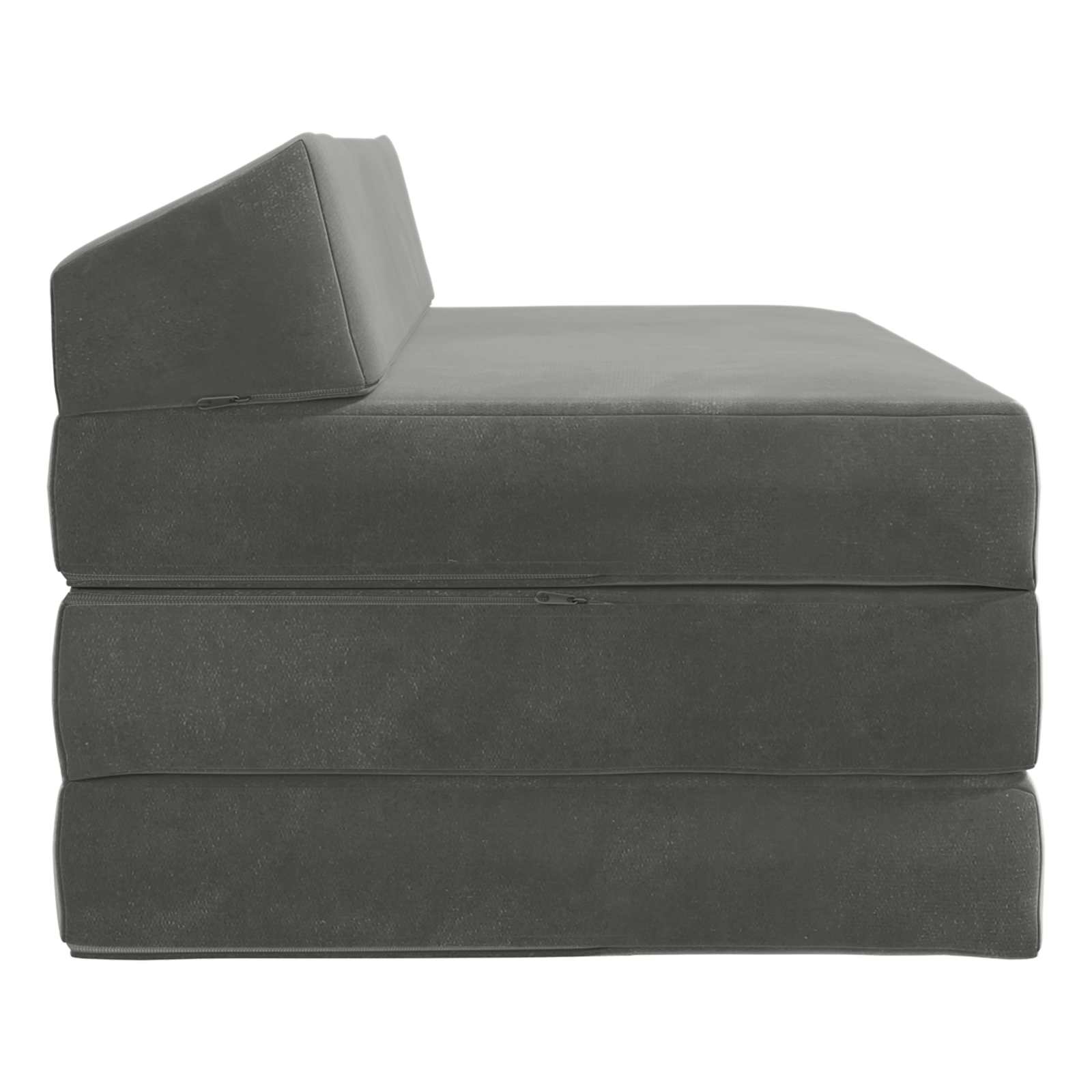 Vouwbare Bankbed Donkergrijs 120 x 60 x 49 cm Stof is nu te koop bij PeponiXL, paradijselijk wonen!