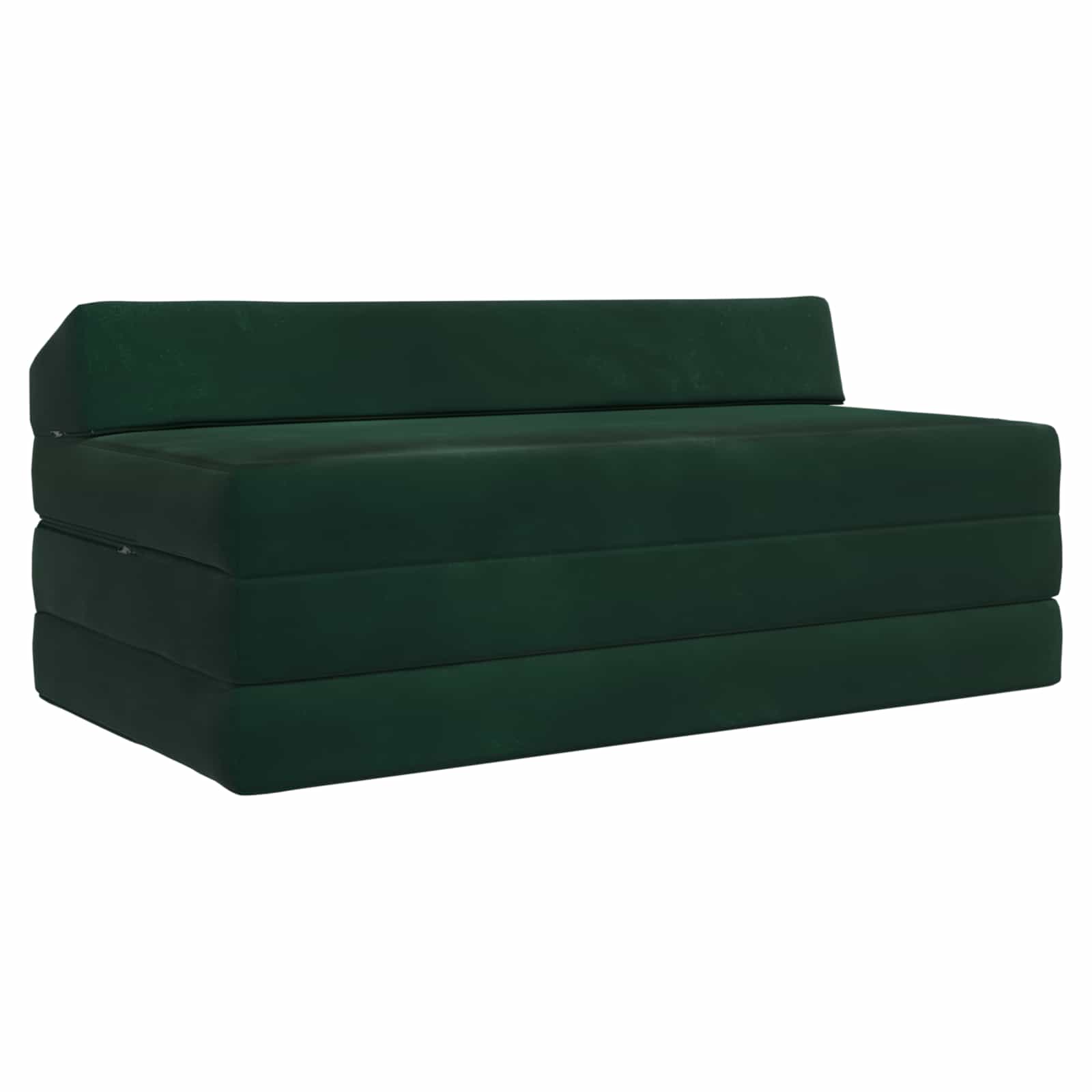 Vouwbare Bankbed Donkergroen 120 x 60 x 49 cm Stof is nu te koop bij PeponiXL, paradijselijk wonen!