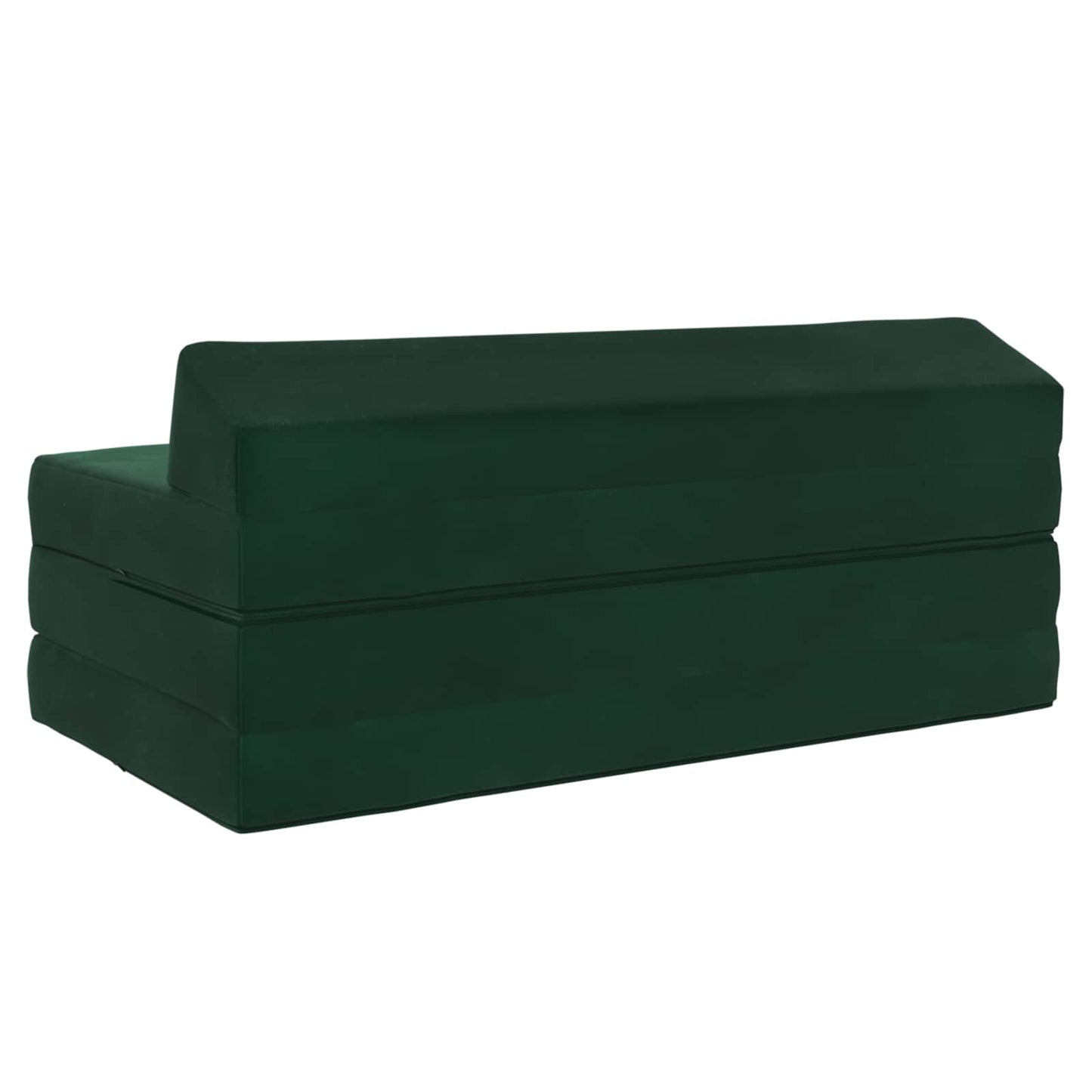 Vouwbare Bankbed Donkergroen 120 x 60 x 49 cm Stof is nu te koop bij PeponiXL, paradijselijk wonen!