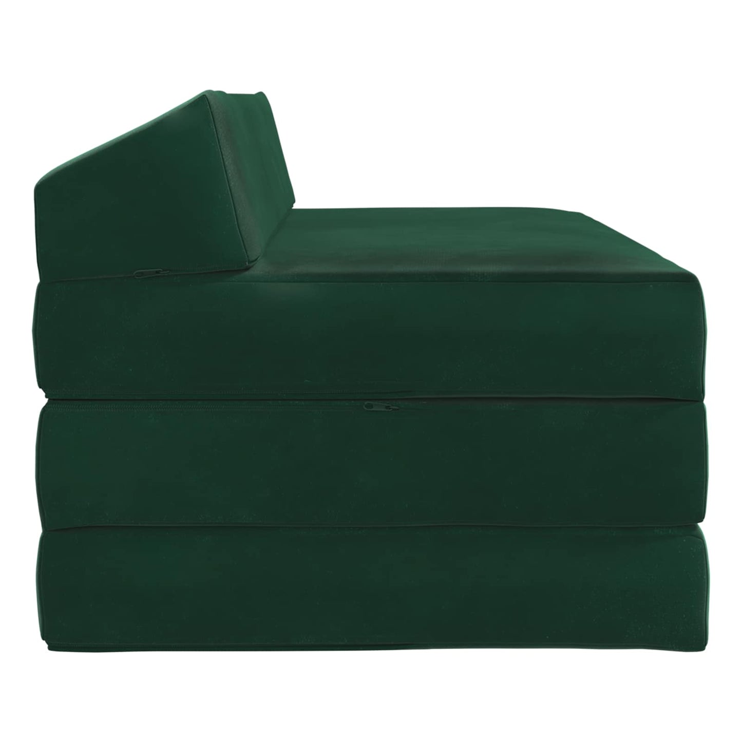 Vouwbare Bankbed Donkergroen 120 x 60 x 49 cm Stof is nu te koop bij PeponiXL, paradijselijk wonen!