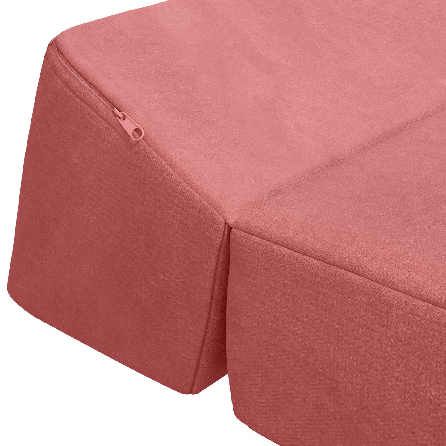 Vouwbare Bankbed Roze 120 x 60 x 49 cm Stof is nu te koop bij PeponiXL, paradijselijk wonen!