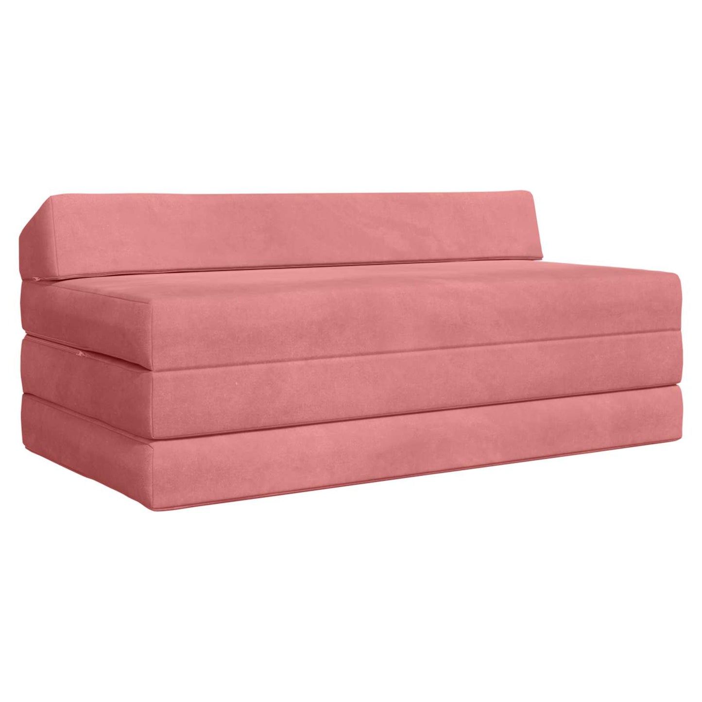 Vouwbare Bankbed Roze 120 x 60 x 49 cm Stof is nu te koop bij PeponiXL, paradijselijk wonen!