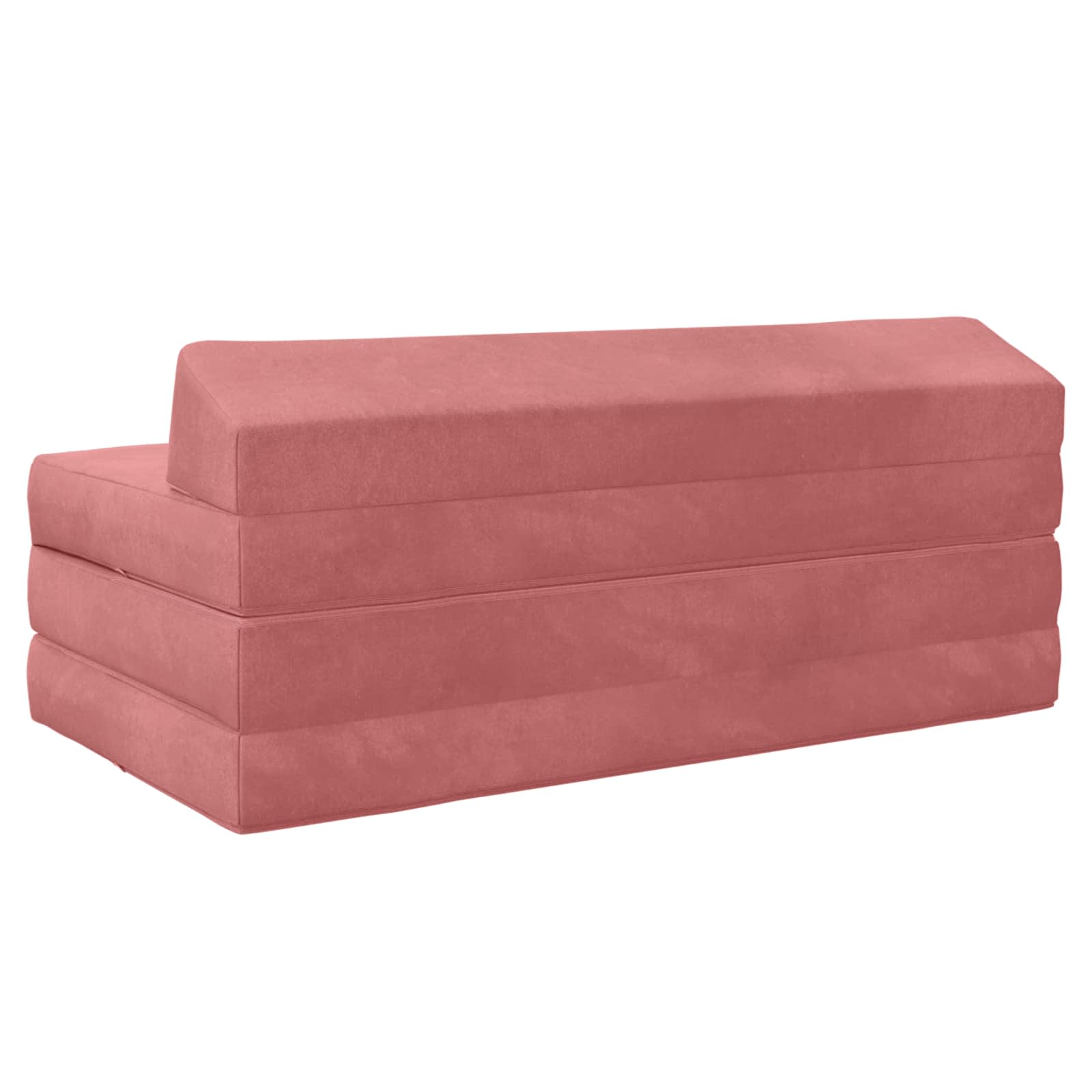 Vouwbare Bankbed Roze 120 x 60 x 49 cm Stof is nu te koop bij PeponiXL, paradijselijk wonen!
