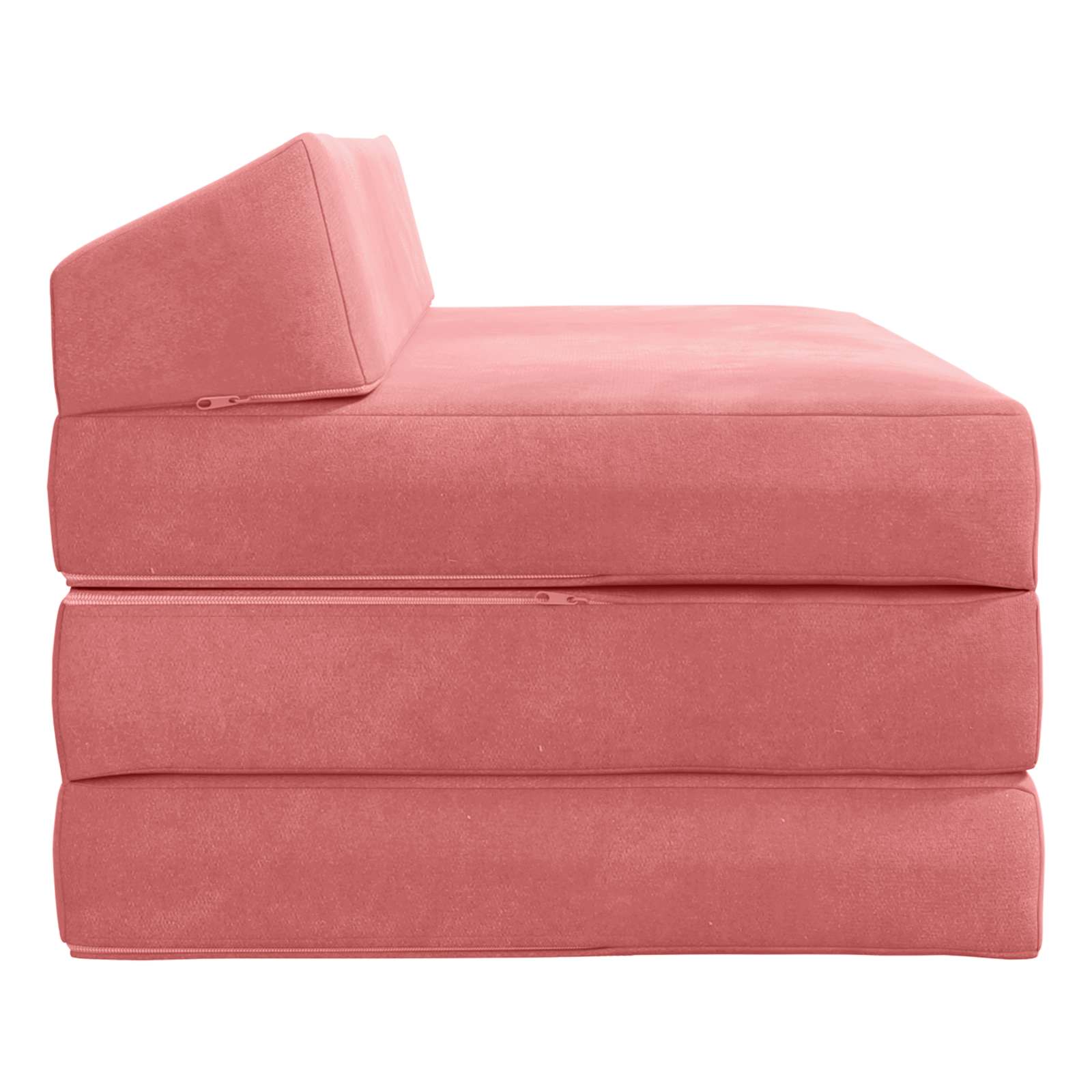 Vouwbare Bankbed Roze 120 x 60 x 49 cm Stof is nu te koop bij PeponiXL, paradijselijk wonen!