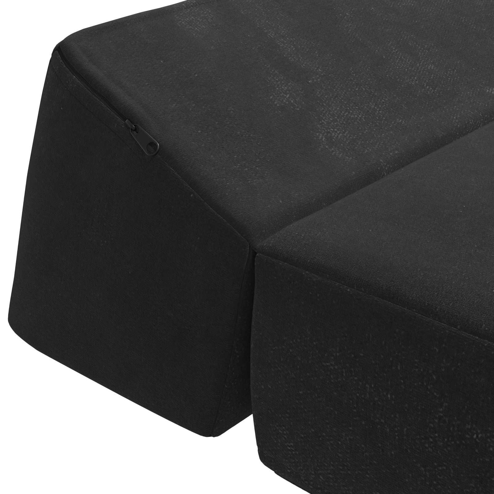 Vouwbare Bankbed Zwart 120 x 60 x 49 cm Stof is nu te koop bij PeponiXL, paradijselijk wonen!