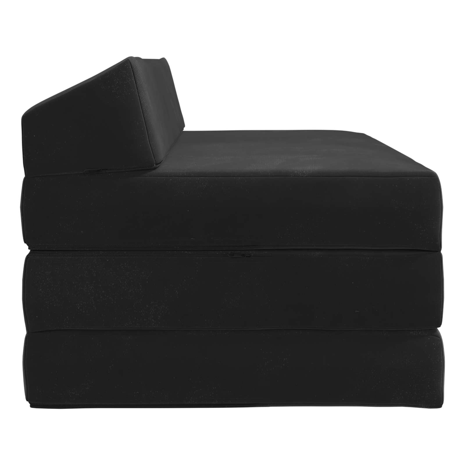 Vouwbare Bankbed Zwart 120 x 60 x 49 cm Stof is nu te koop bij PeponiXL, paradijselijk wonen!