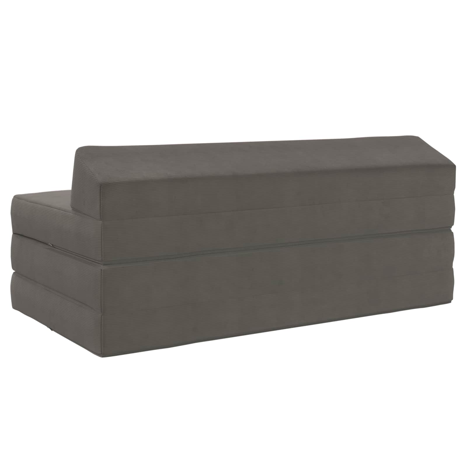 Vouwbare Bankbed Lichtgrijs 120 x 60 x 49 cm Stof is nu te koop bij PeponiXL, paradijselijk wonen!
