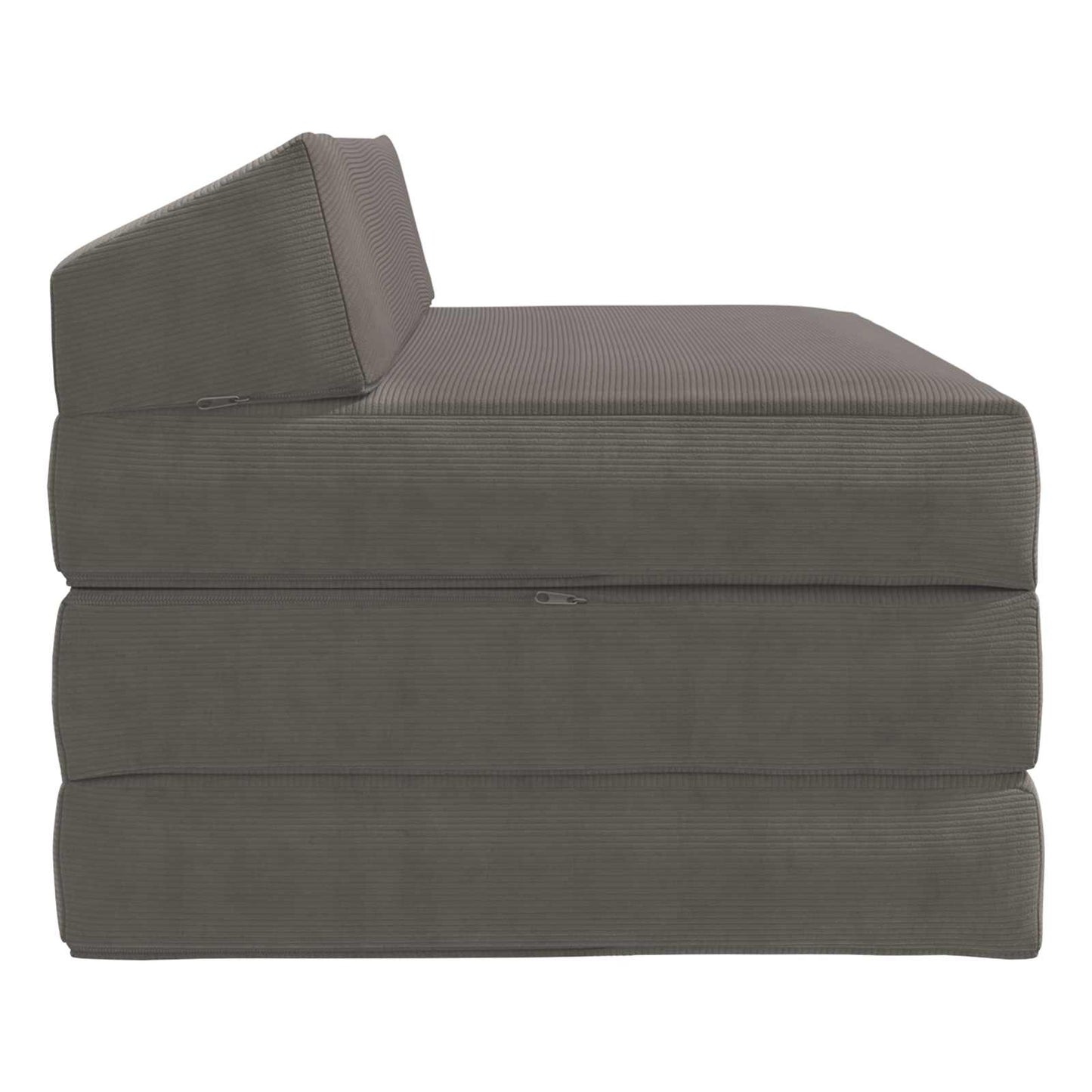 Vouwbare Bankbed Lichtgrijs 120 x 60 x 49 cm Stof is nu te koop bij PeponiXL, paradijselijk wonen!