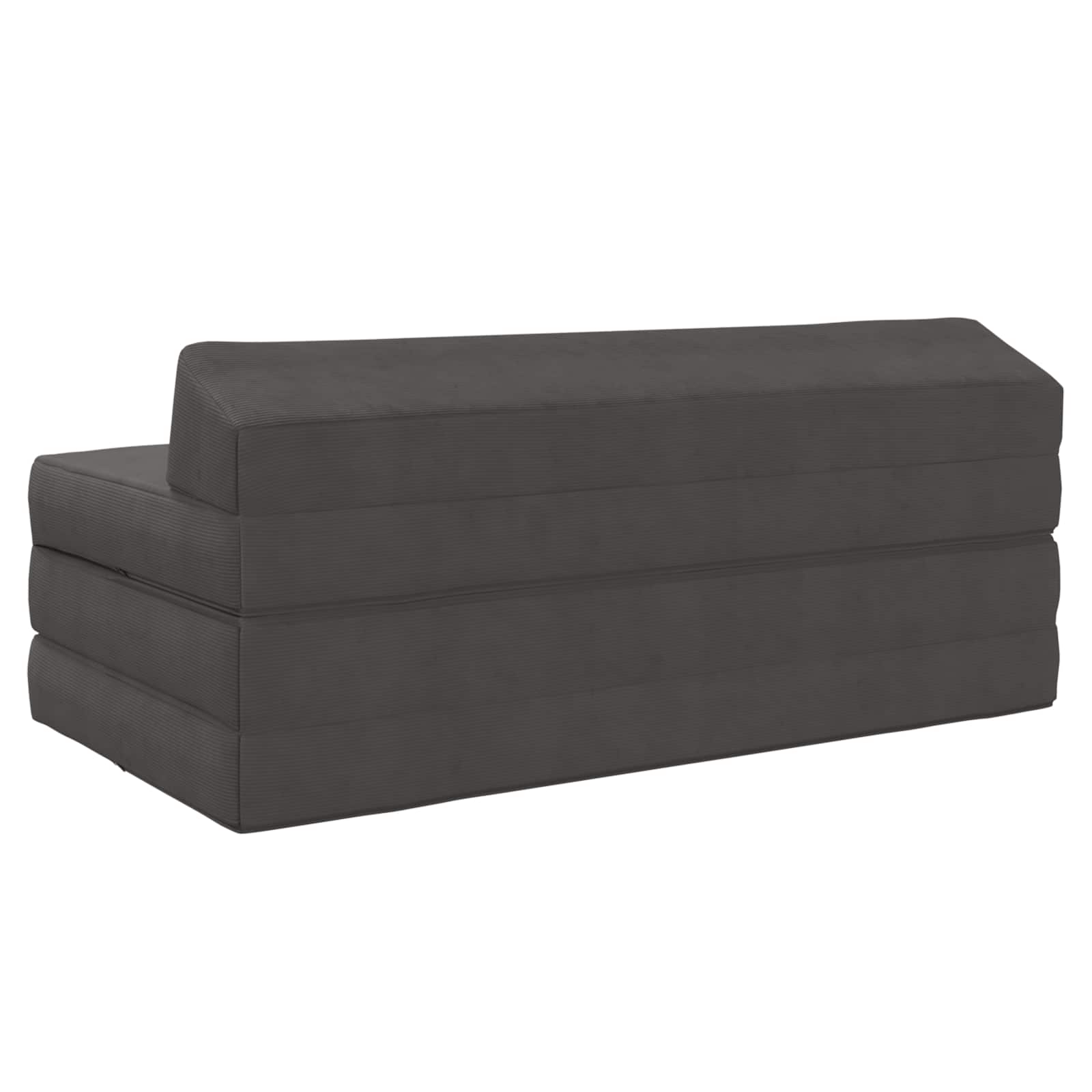 Vouwbare Bankbed Donkergrijs 120 x 60 x 49 cm Stof is nu te koop bij PeponiXL, paradijselijk wonen!