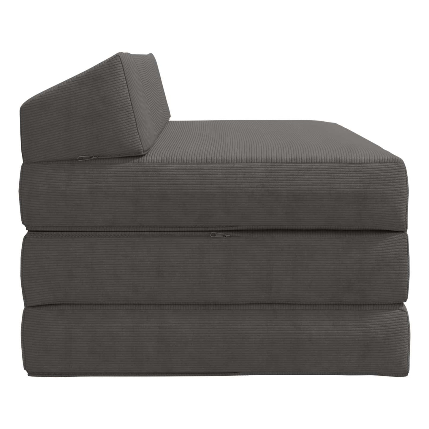 Vouwbare Bankbed Donkergrijs 120 x 60 x 49 cm Stof is nu te koop bij PeponiXL, paradijselijk wonen!