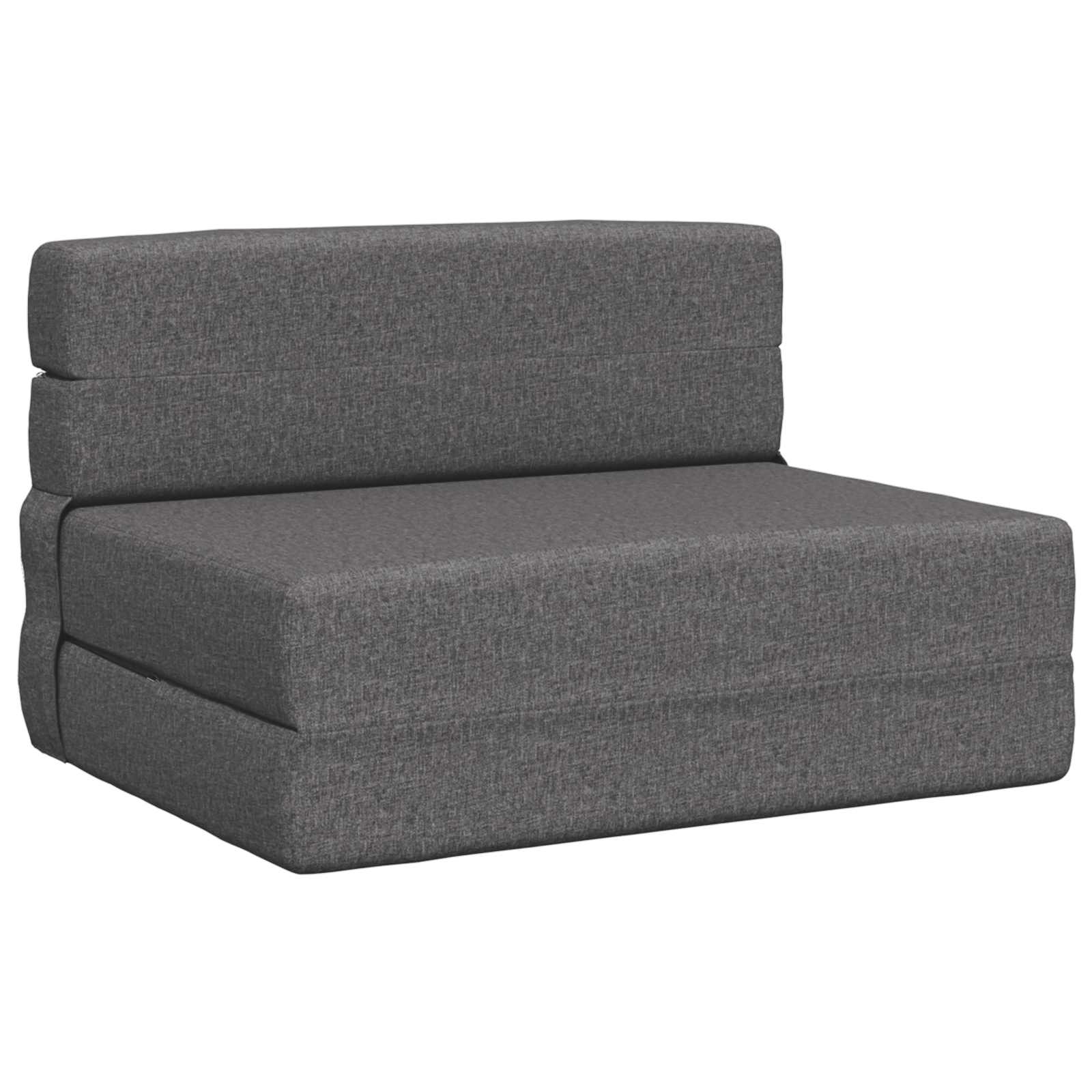 Vouwsofa Bed Lichtgrijs 190 x 70 x 15 cm Stof is nu te koop bij PeponiXL, paradijselijk wonen!