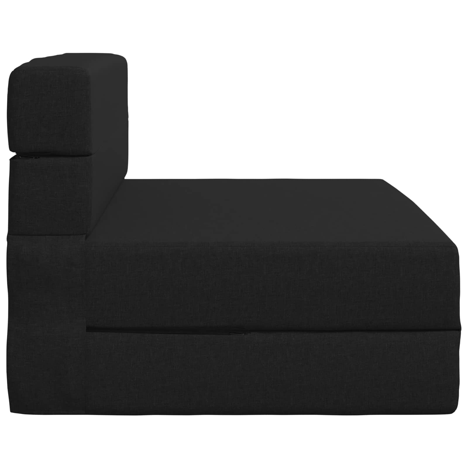 Vouwsofa Bed Zwart 190 x 70 x 15 cm Stof is nu te koop bij PeponiXL, paradijselijk wonen!