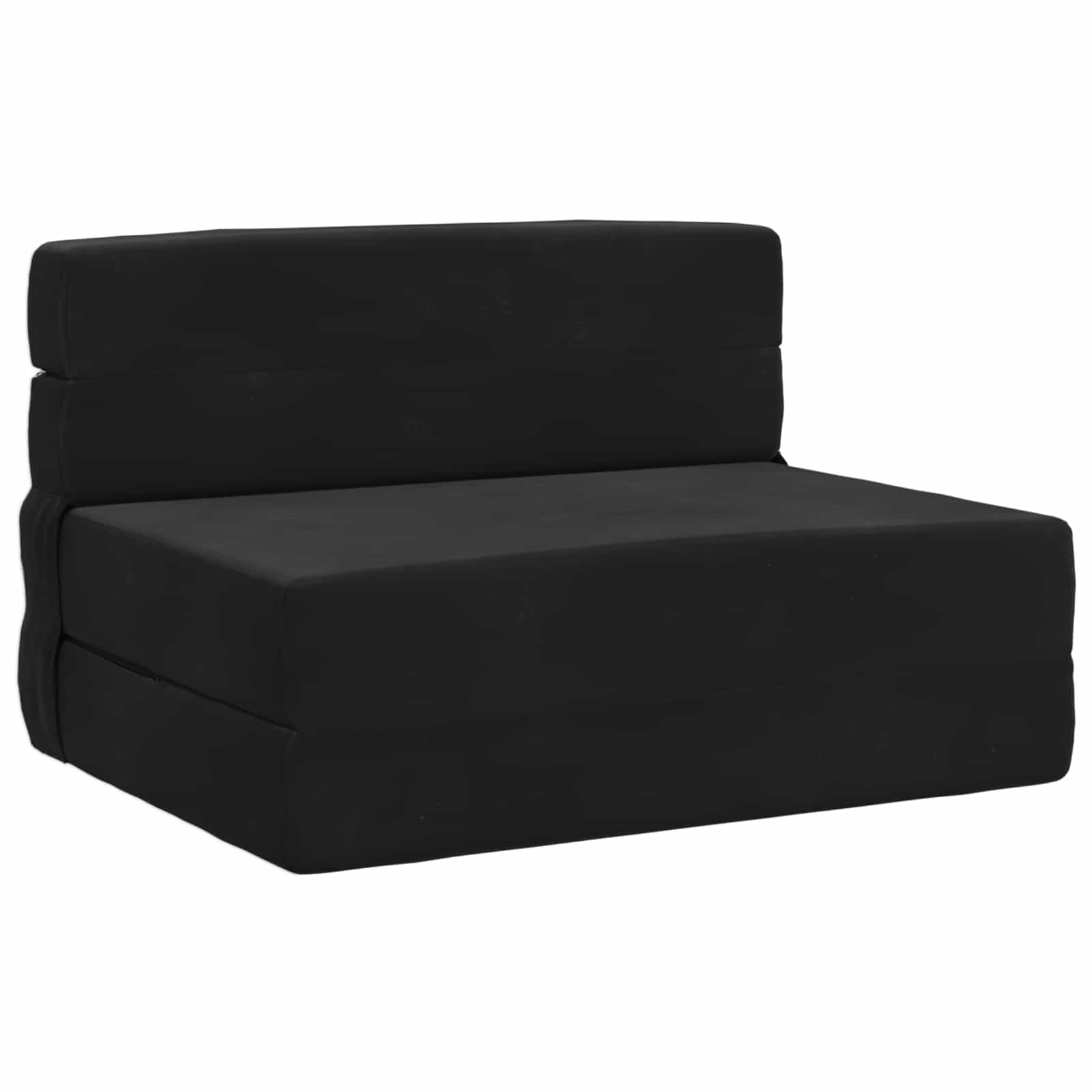 Vouwsofa Bed Zwart 190 x 70 x 15 cm Fluweel is nu te koop bij PeponiXL, paradijselijk wonen!