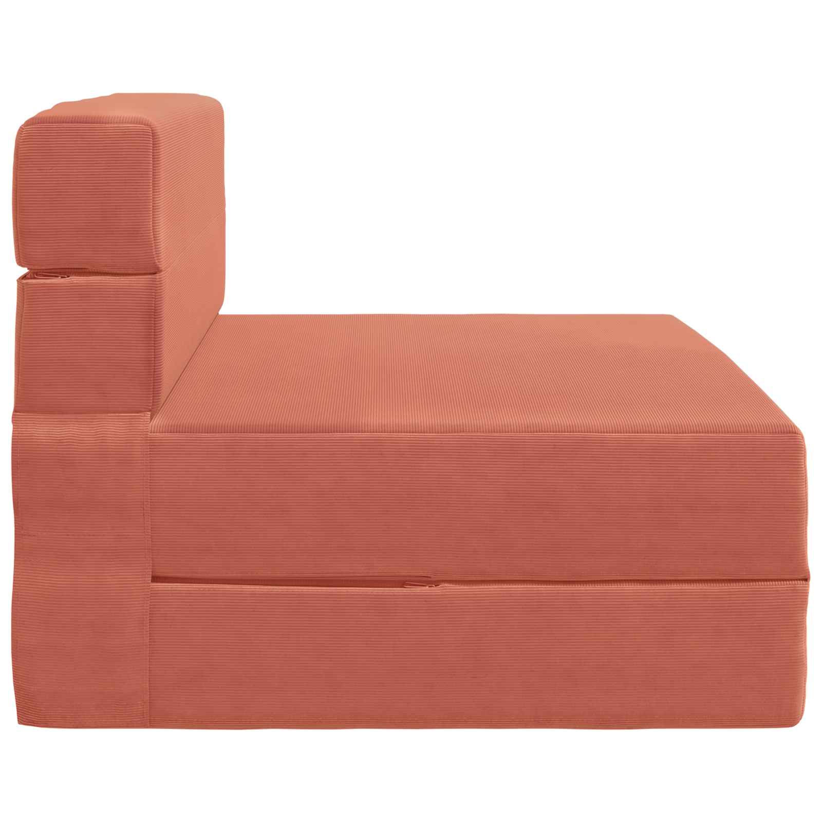 Vouwsofa Bed Rood-oranje 190 x 70 x 15 cm Katoen Stof is nu te koop bij PeponiXL, paradijselijk wonen!