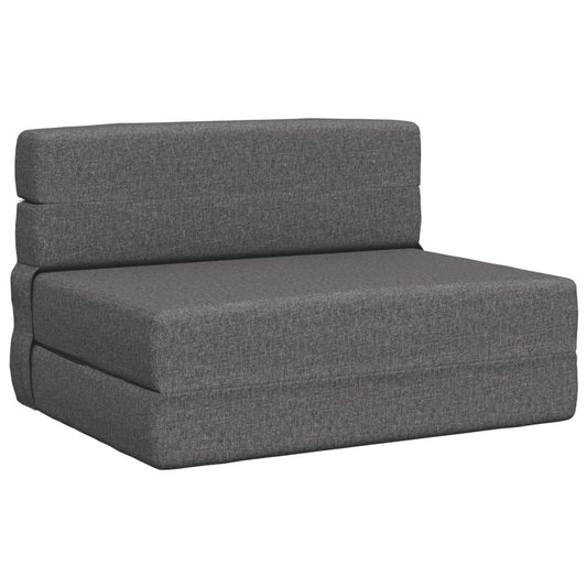 Vouwsofa Bed Lichtgrijs 190 x 100 x 15 cm Stof is nu te koop bij PeponiXL, paradijselijk wonen!