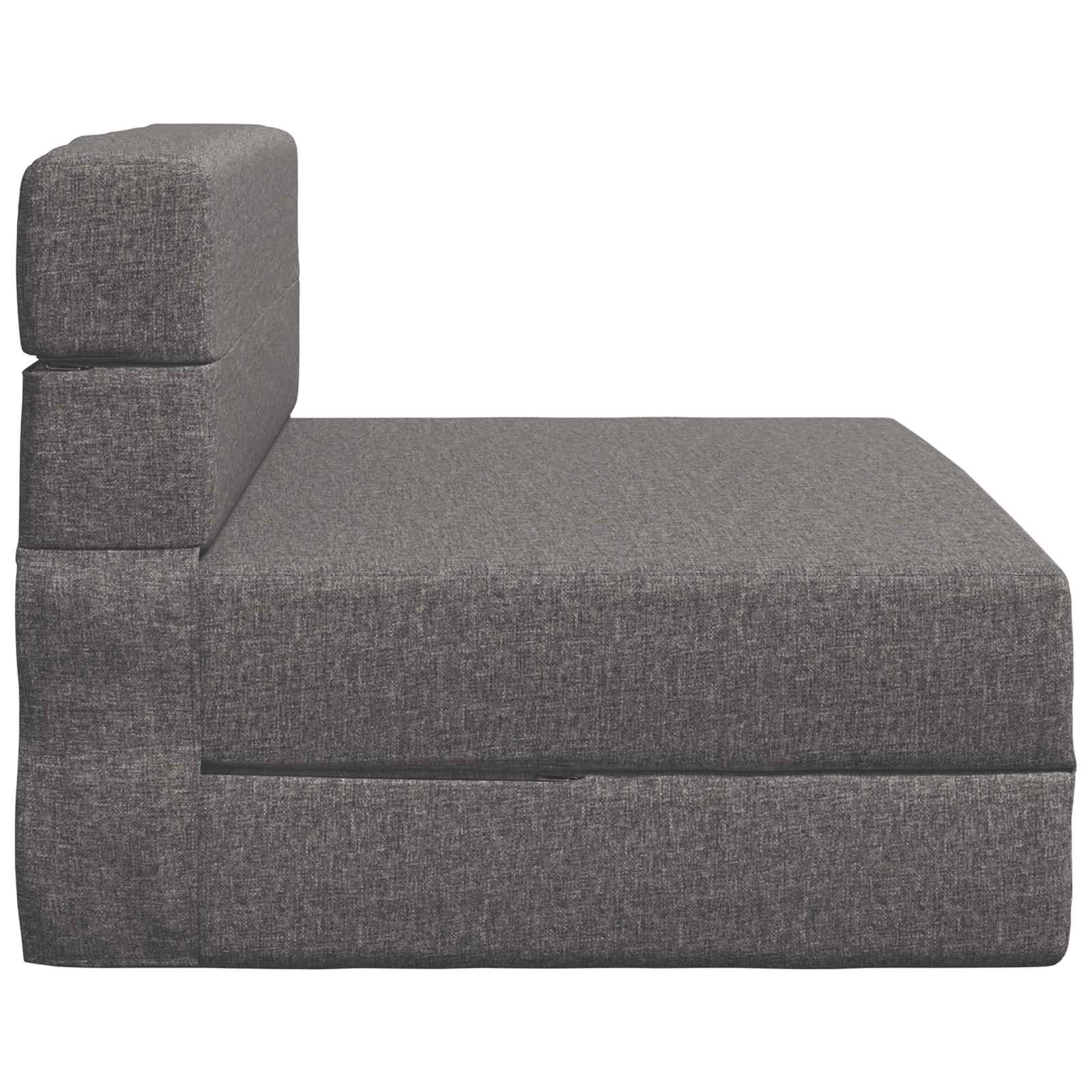 Vouwsofa Bed Lichtgrijs 190 x 100 x 15 cm Stof is nu te koop bij PeponiXL, paradijselijk wonen!