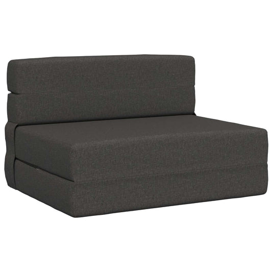 Vouwsofa Bed Donkergrijs 190 x 100 x 15 cm Stof is nu te koop bij PeponiXL, paradijselijk wonen!