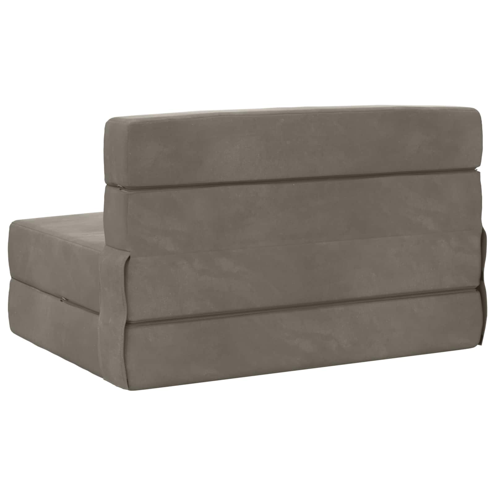 Vouwsofa Bed Lichtgrijs 190 x 100 x 15 cm Fluweel is nu te koop bij PeponiXL, paradijselijk wonen!