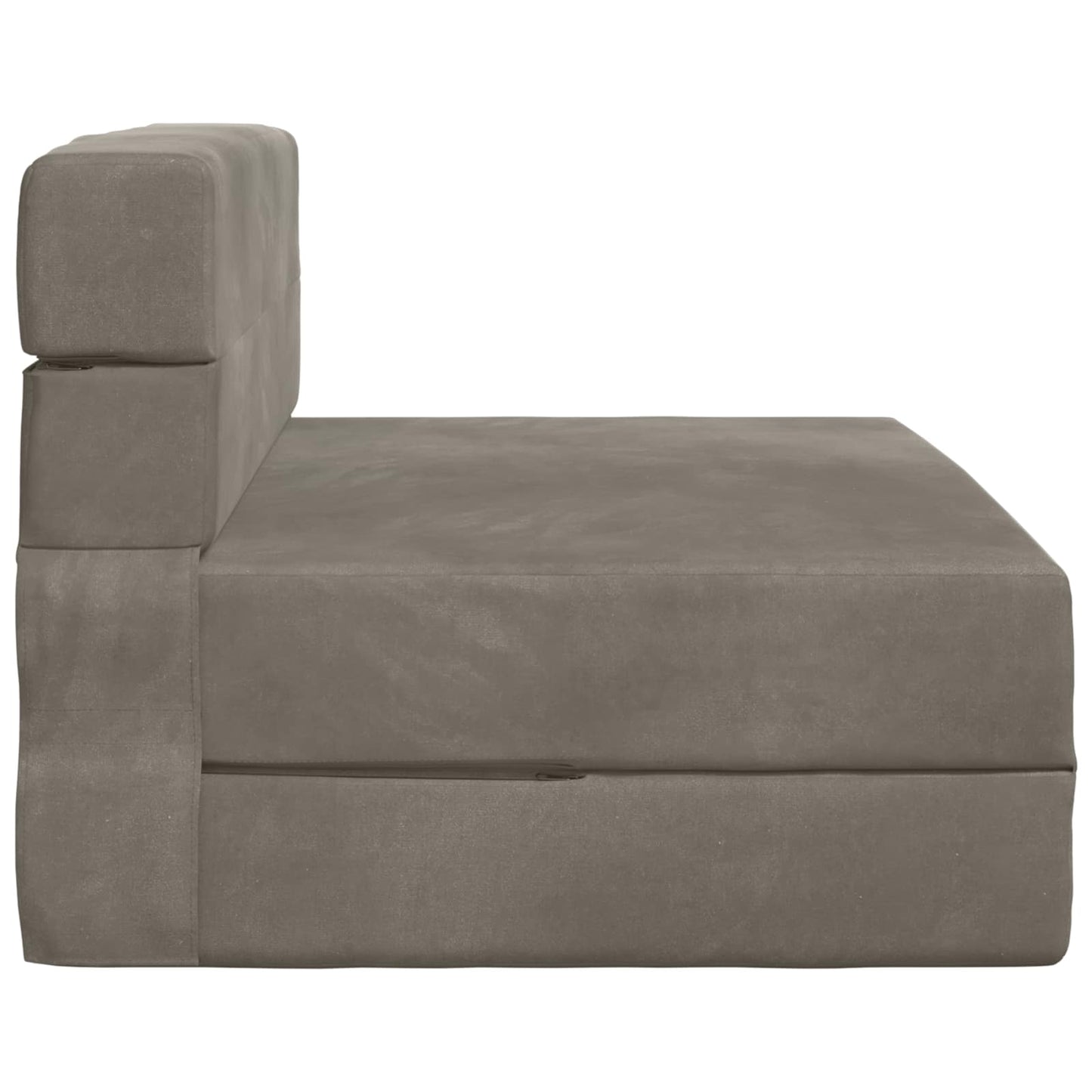Vouwsofa Bed Lichtgrijs 190 x 100 x 15 cm Fluweel is nu te koop bij PeponiXL, paradijselijk wonen!