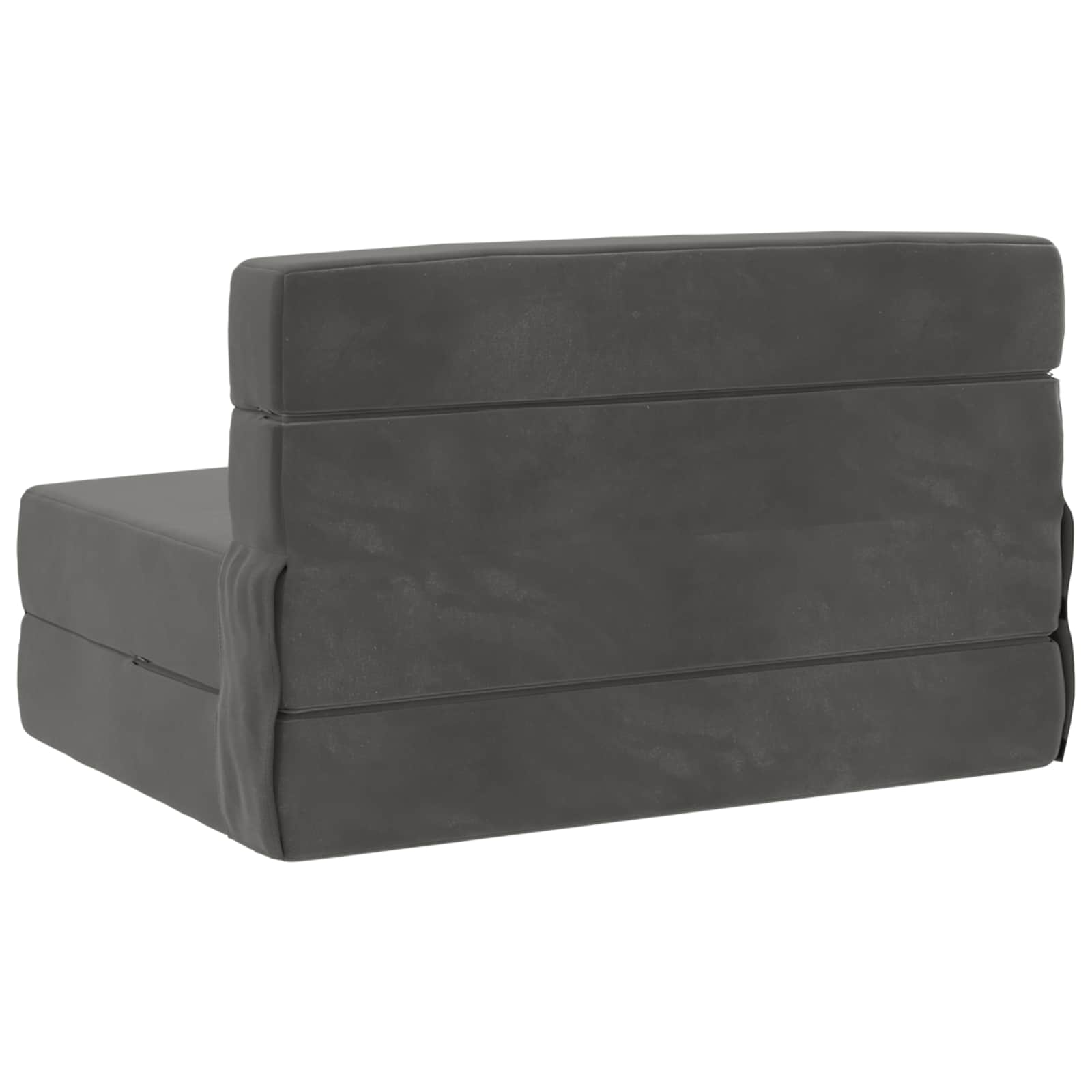 Vouwsofa Bed Donkergrijs 190 x 100 x 15 cm Fluweel is nu te koop bij PeponiXL, paradijselijk wonen!