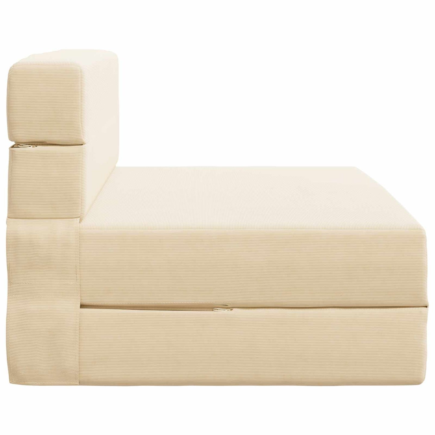 Vouwsofa Bed Crème 190 x 100 x 15 cm Katoen Stof is nu te koop bij PeponiXL, paradijselijk wonen!