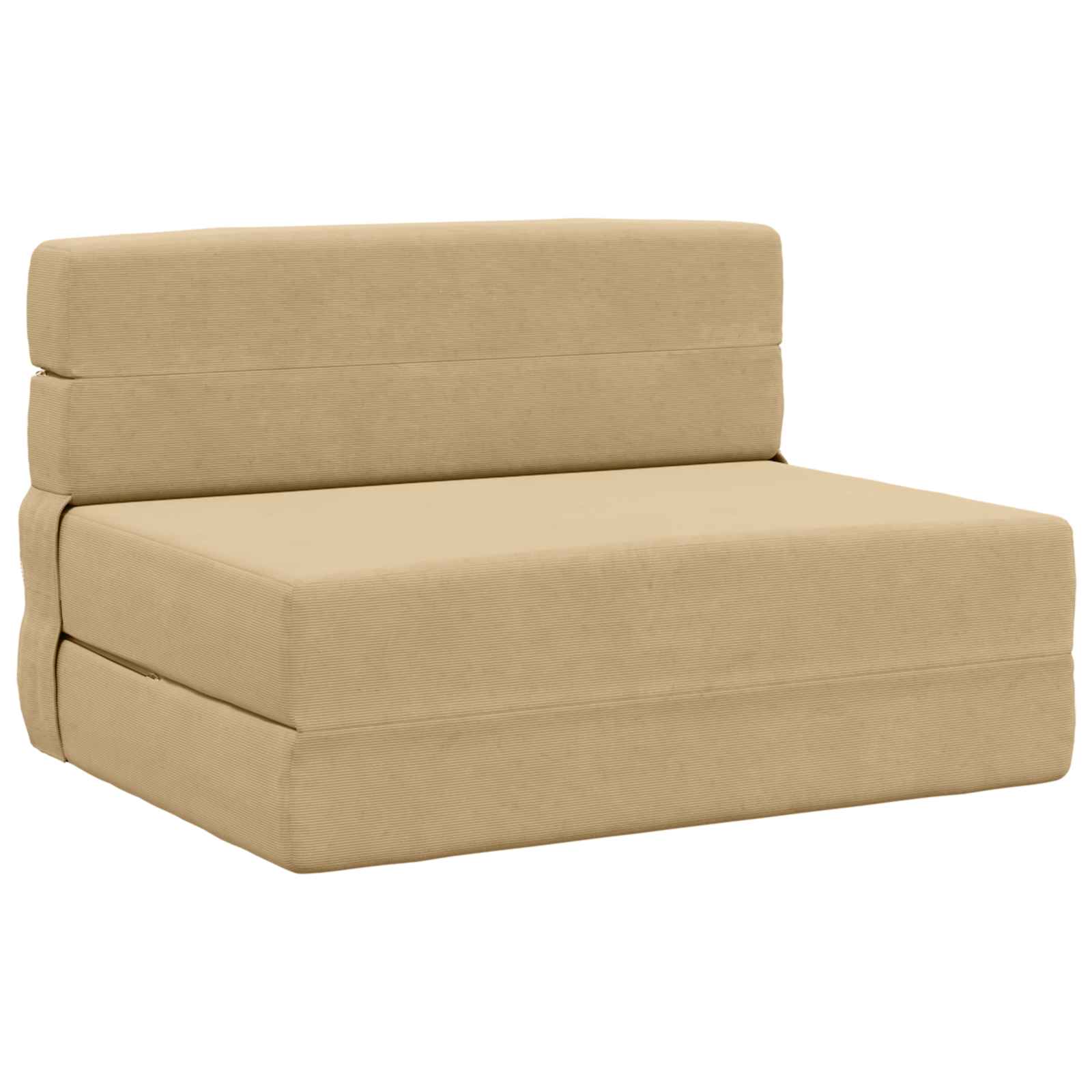 Vouwsofa Bed Lichtgroen Grijs 190 x 100 x 15 cm Katoen Stof is nu te koop bij PeponiXL, paradijselijk wonen!