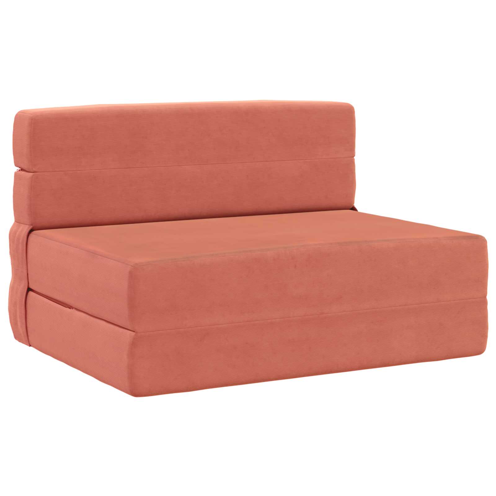 Vouwsofa Bed Rood-oranje 190 x 100 x 15 cm Katoen Stof is nu te koop bij PeponiXL, paradijselijk wonen!