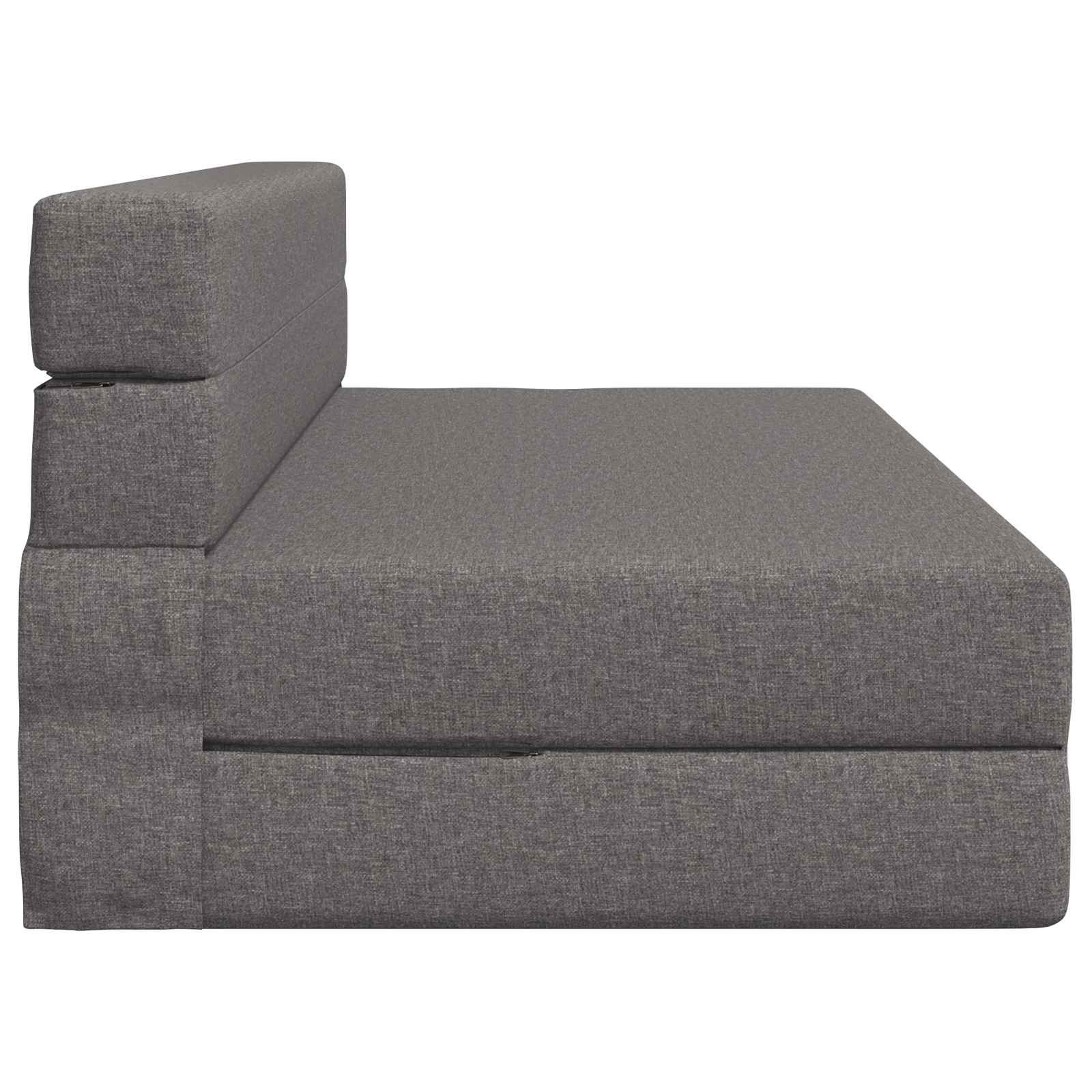 Vouwsofa Bed Lichtgrijs 203 x 152 x 15 cm Stof is nu te koop bij PeponiXL, paradijselijk wonen!