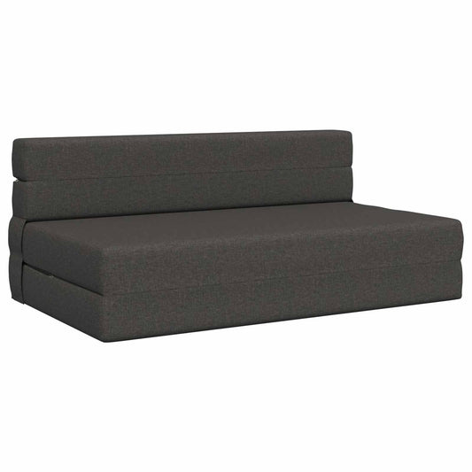 Vouwsofa Bed Donkergrijs 203 x 152 x 15 cm Stof is nu te koop bij PeponiXL, paradijselijk wonen!