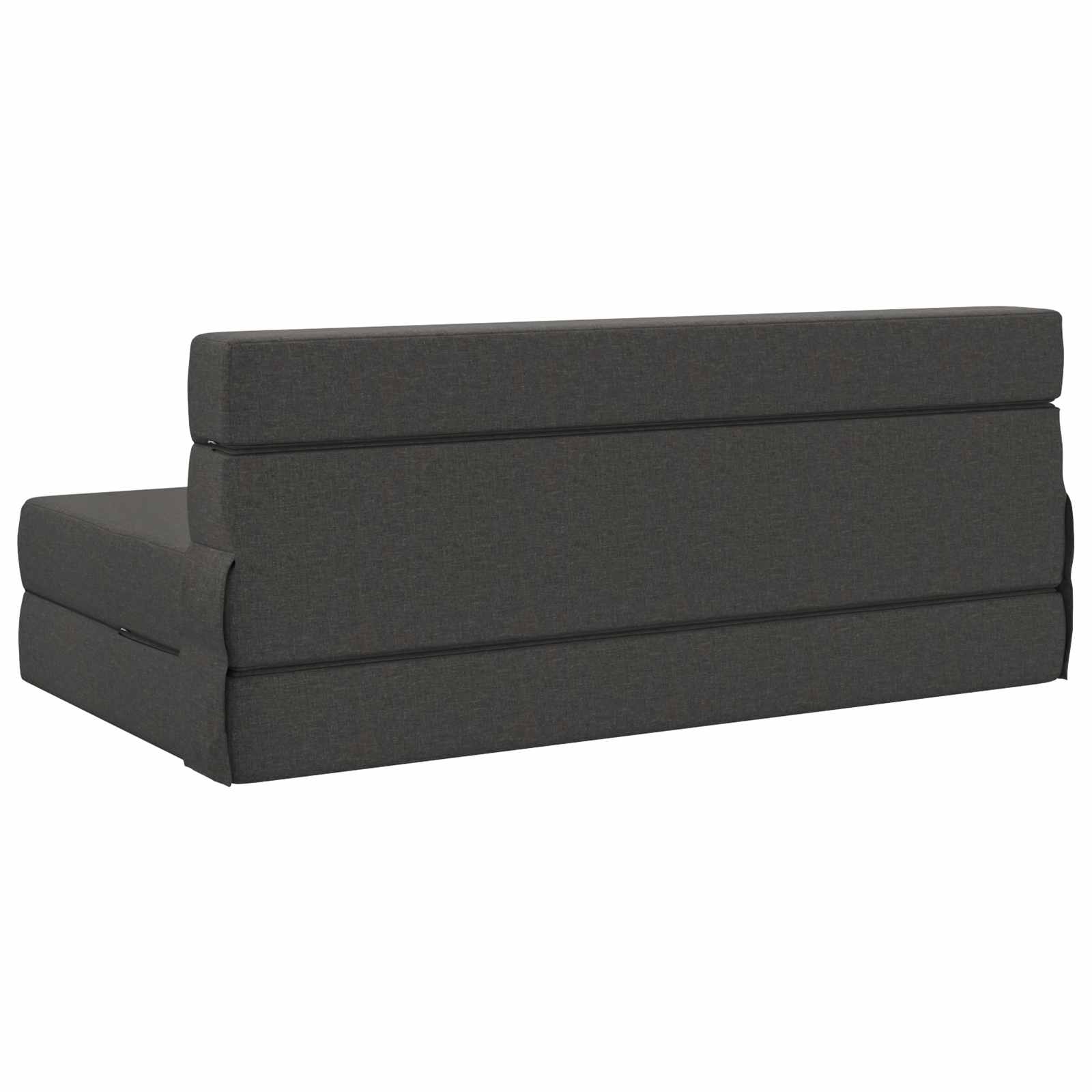 Vouwsofa Bed Donkergrijs 203 x 152 x 15 cm Stof is nu te koop bij PeponiXL, paradijselijk wonen!