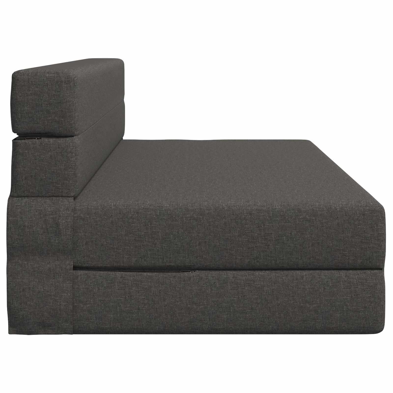 Vouwsofa Bed Donkergrijs 203 x 152 x 15 cm Stof is nu te koop bij PeponiXL, paradijselijk wonen!