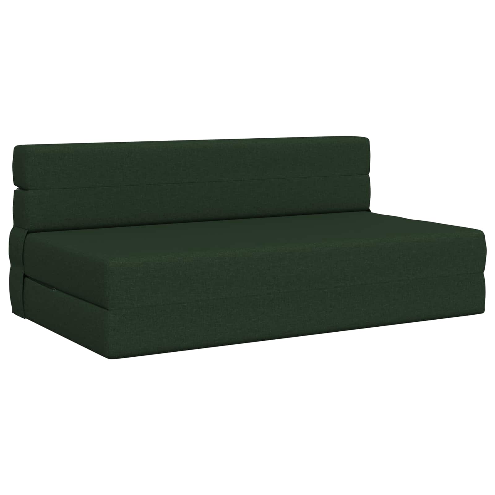 Vouwsofa Bed Donkergroen 203 x 152 x 15 cm Stof is nu te koop bij PeponiXL, paradijselijk wonen!