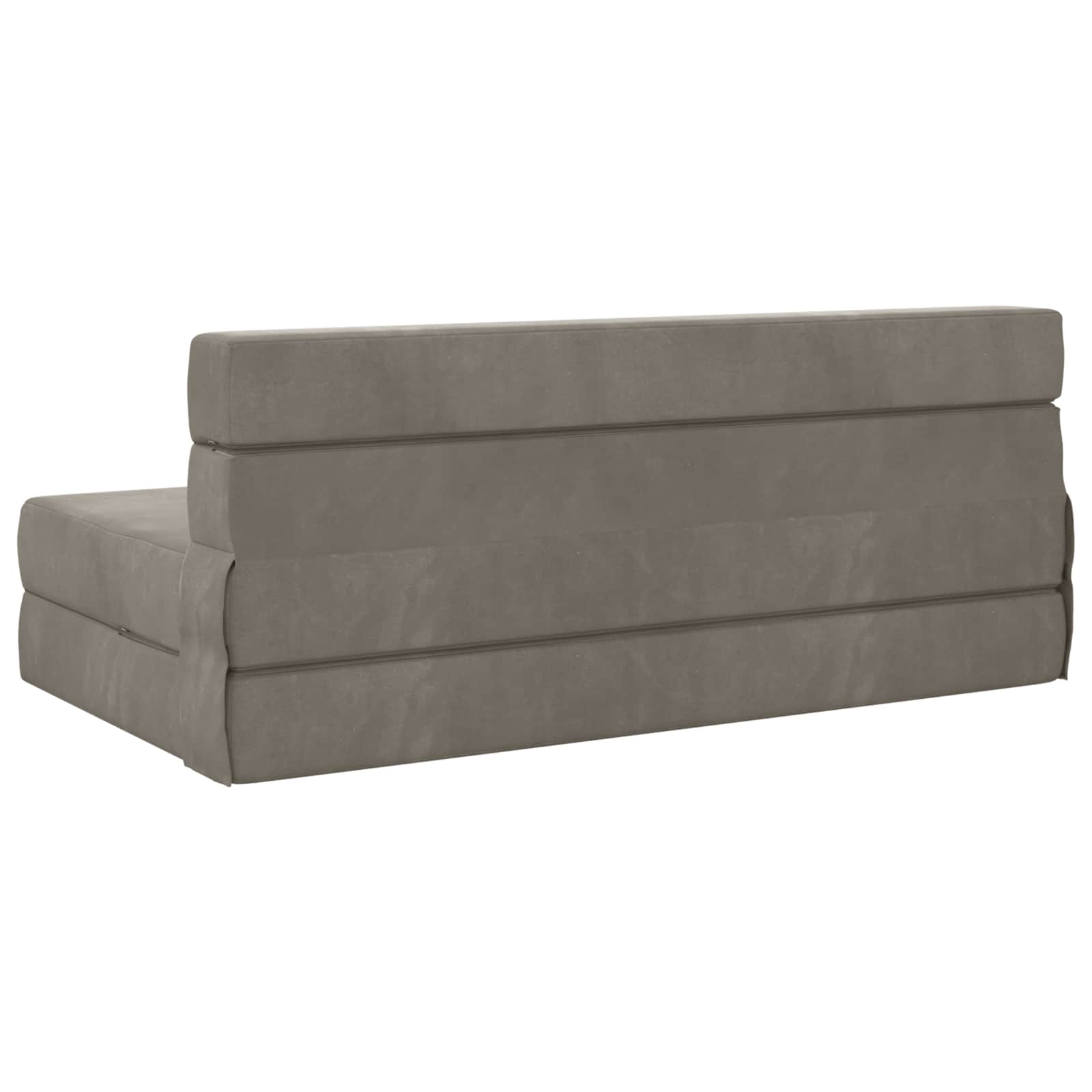 Vouwsofa Bed Lichtgrijs 203 x 152 x 15 cm Fluweel is nu te koop bij PeponiXL, paradijselijk wonen!