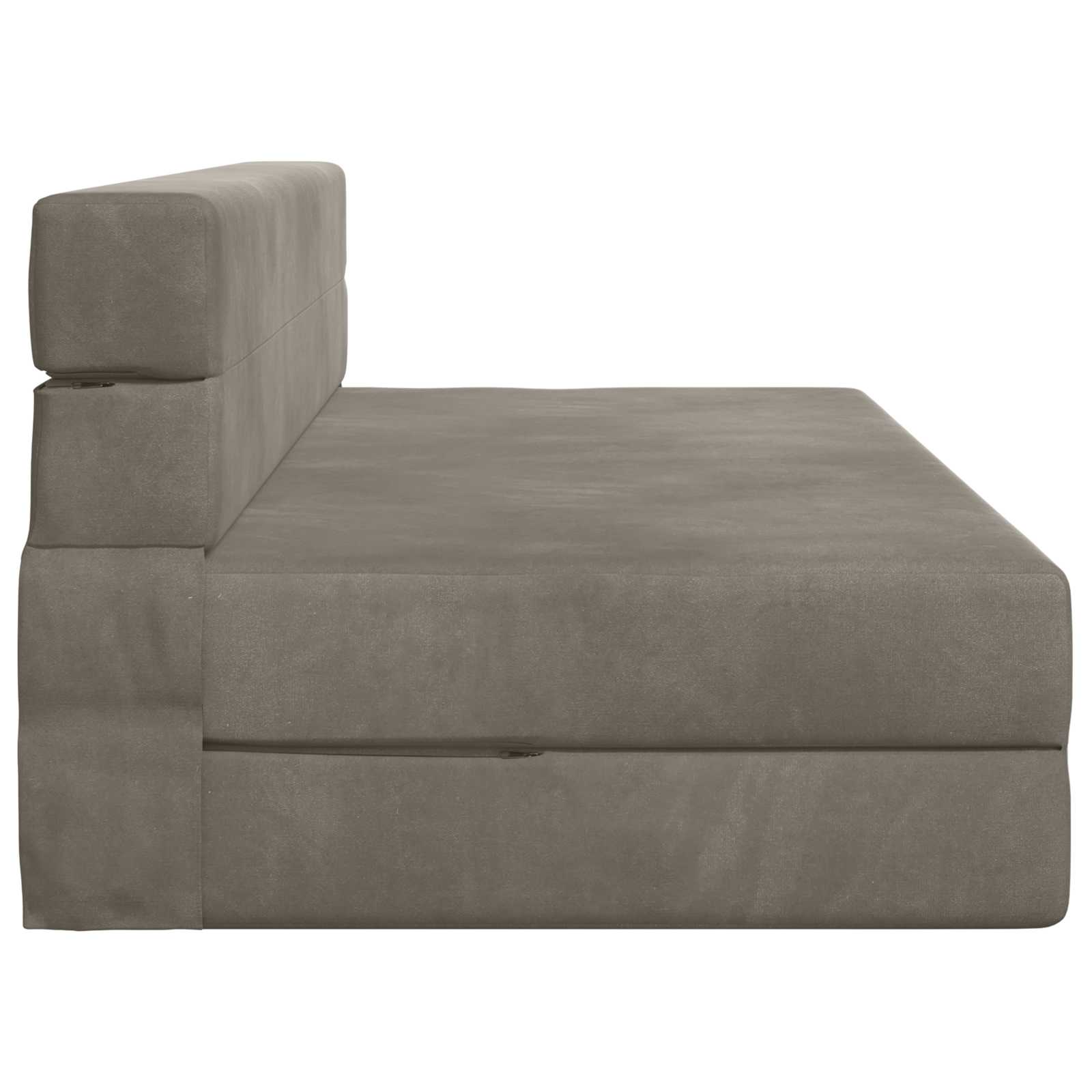 Vouwsofa Bed Lichtgrijs 203 x 152 x 15 cm Fluweel is nu te koop bij PeponiXL, paradijselijk wonen!