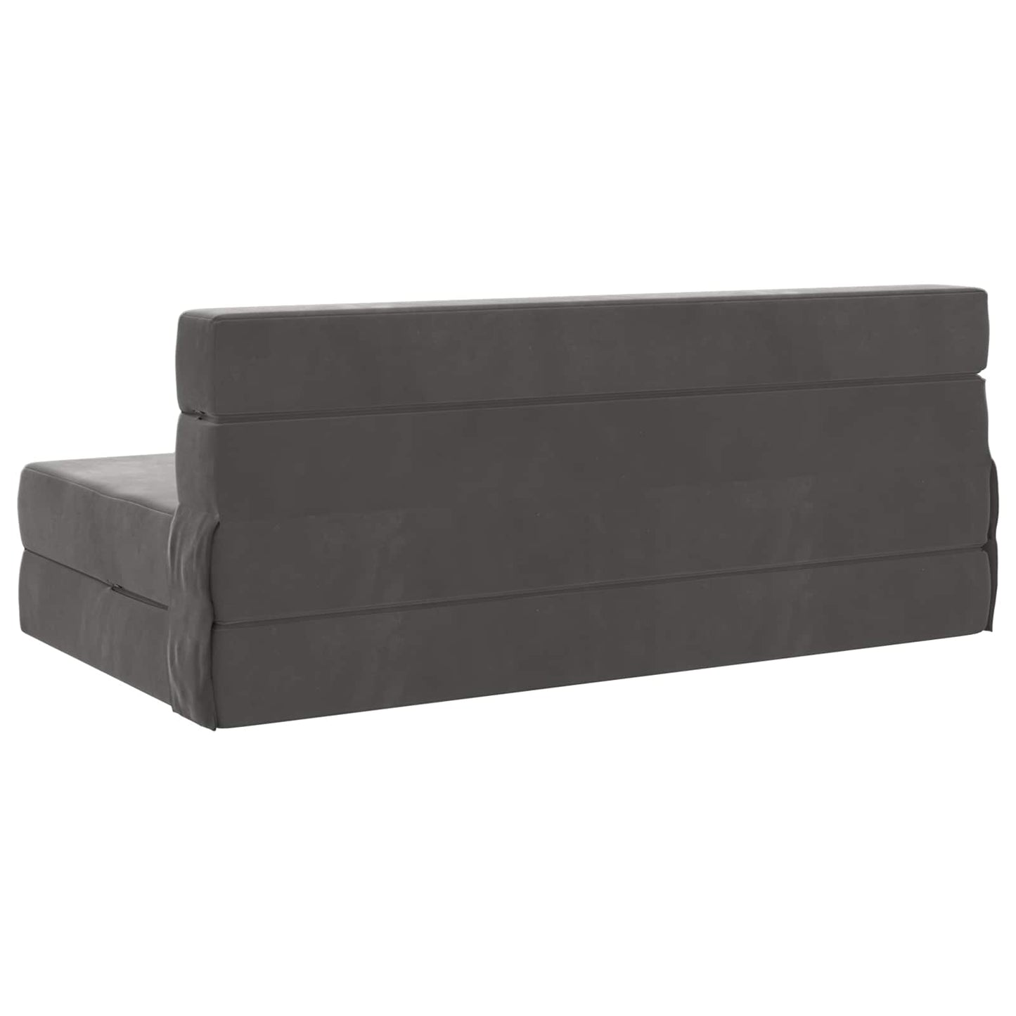 Vouwsofa Bed Donkergrijs 203 x 152 x 15 cm Fluweel is nu te koop bij PeponiXL, paradijselijk wonen!