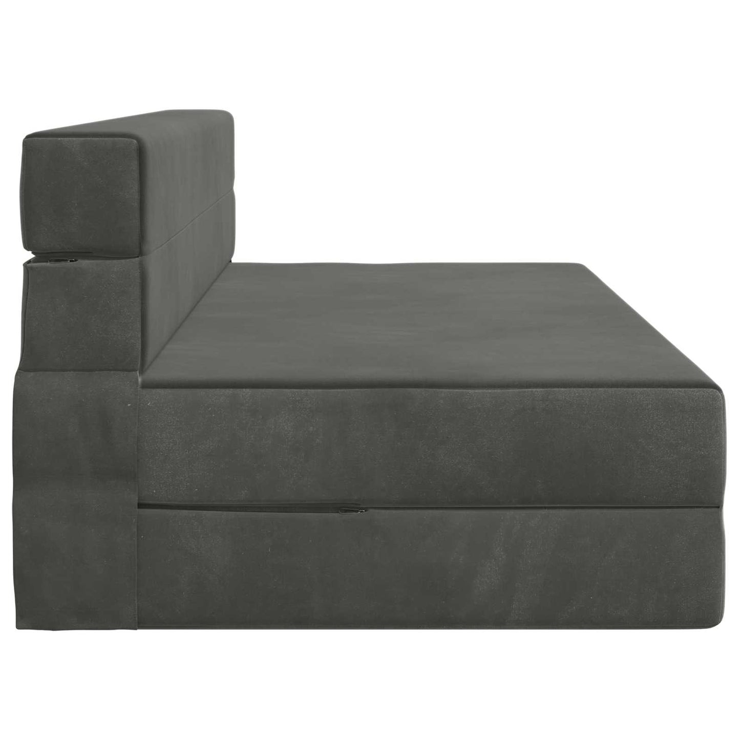 Vouwsofa Bed Donkergrijs 203 x 152 x 15 cm Fluweel is nu te koop bij PeponiXL, paradijselijk wonen!