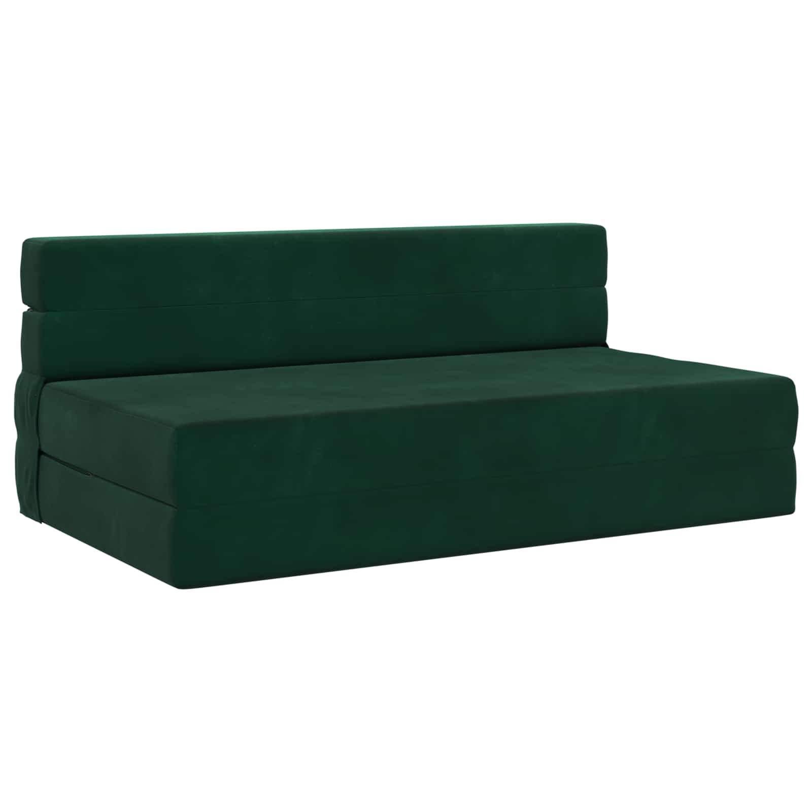 Vouwsofa Bed Donkergroen 203 x 152 x 15 cm Fluweel is nu te koop bij PeponiXL, paradijselijk wonen!