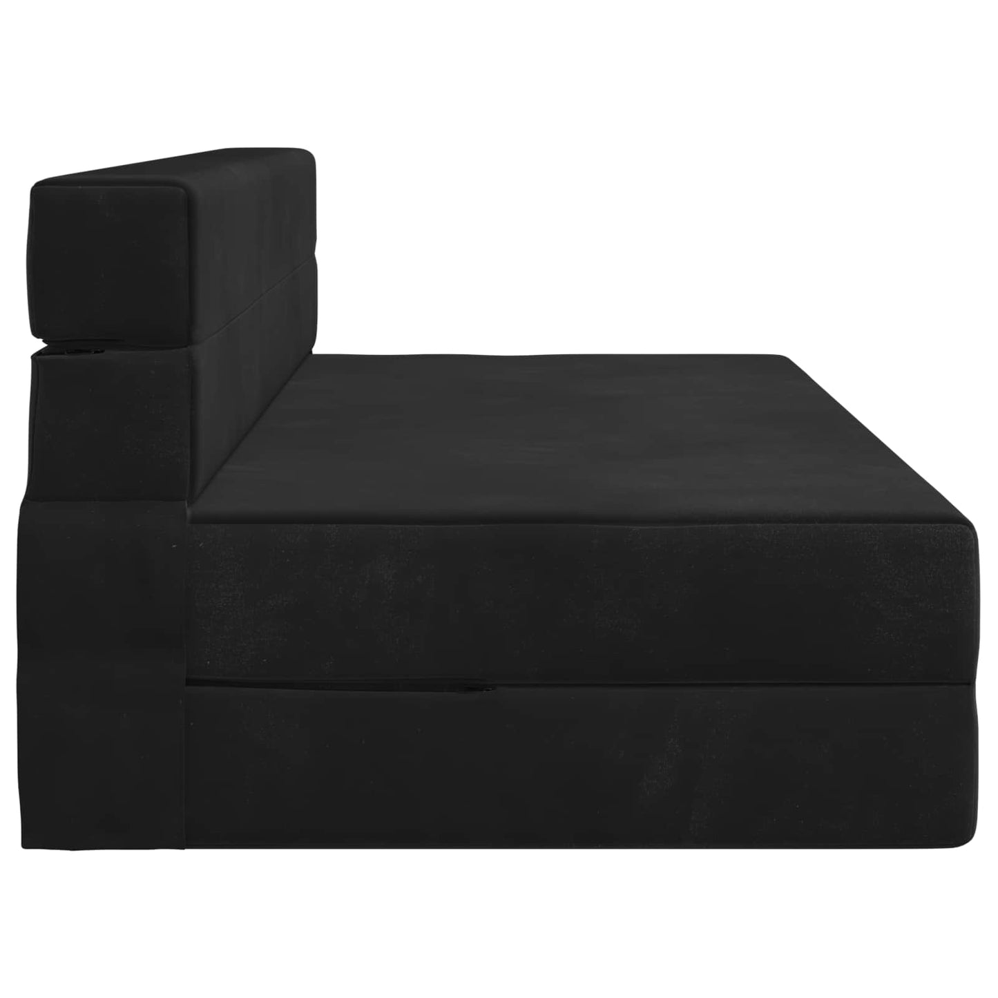 Vouwsofa Bed Zwart 203 x 152 x 15 cm Fluweel is nu te koop bij PeponiXL, paradijselijk wonen!