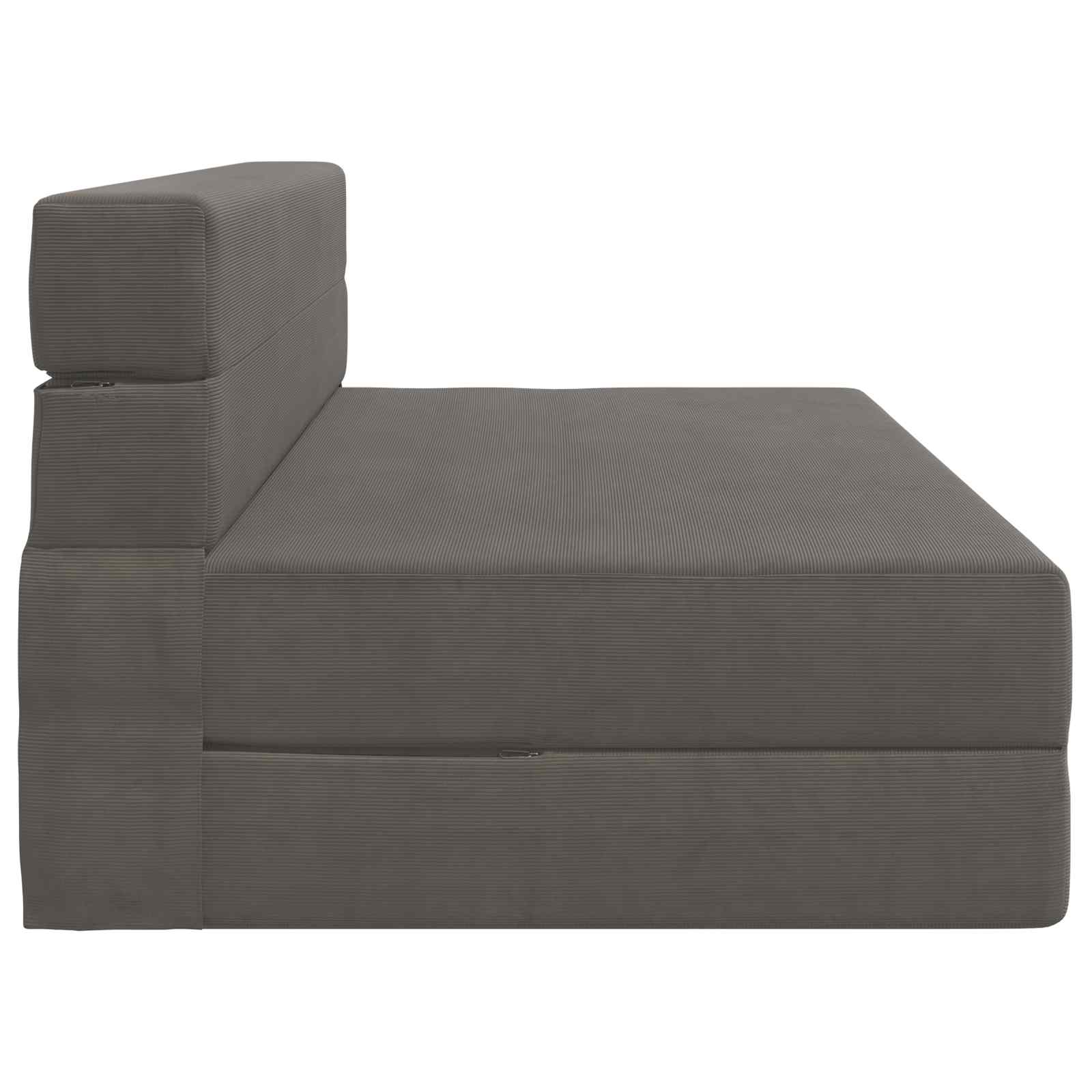 Vouwsofa Bed Lichtgrijs 203 x 152 x 15 cm Katoen Stof is nu te koop bij PeponiXL, paradijselijk wonen!