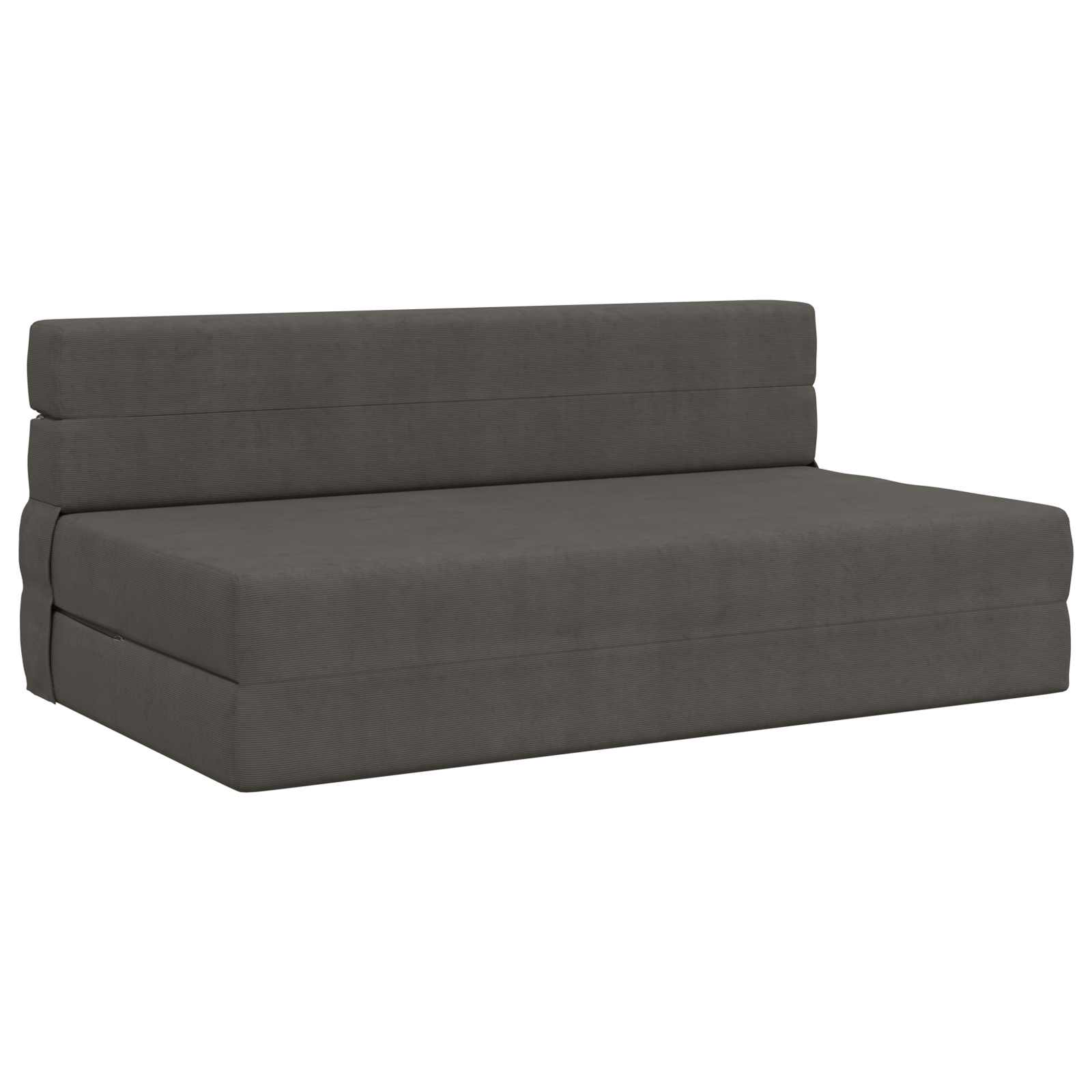 Vouwsofa Bed Donkergrijs 203 x 152 x 15 cm Katoen Stof is nu te koop bij PeponiXL, paradijselijk wonen!