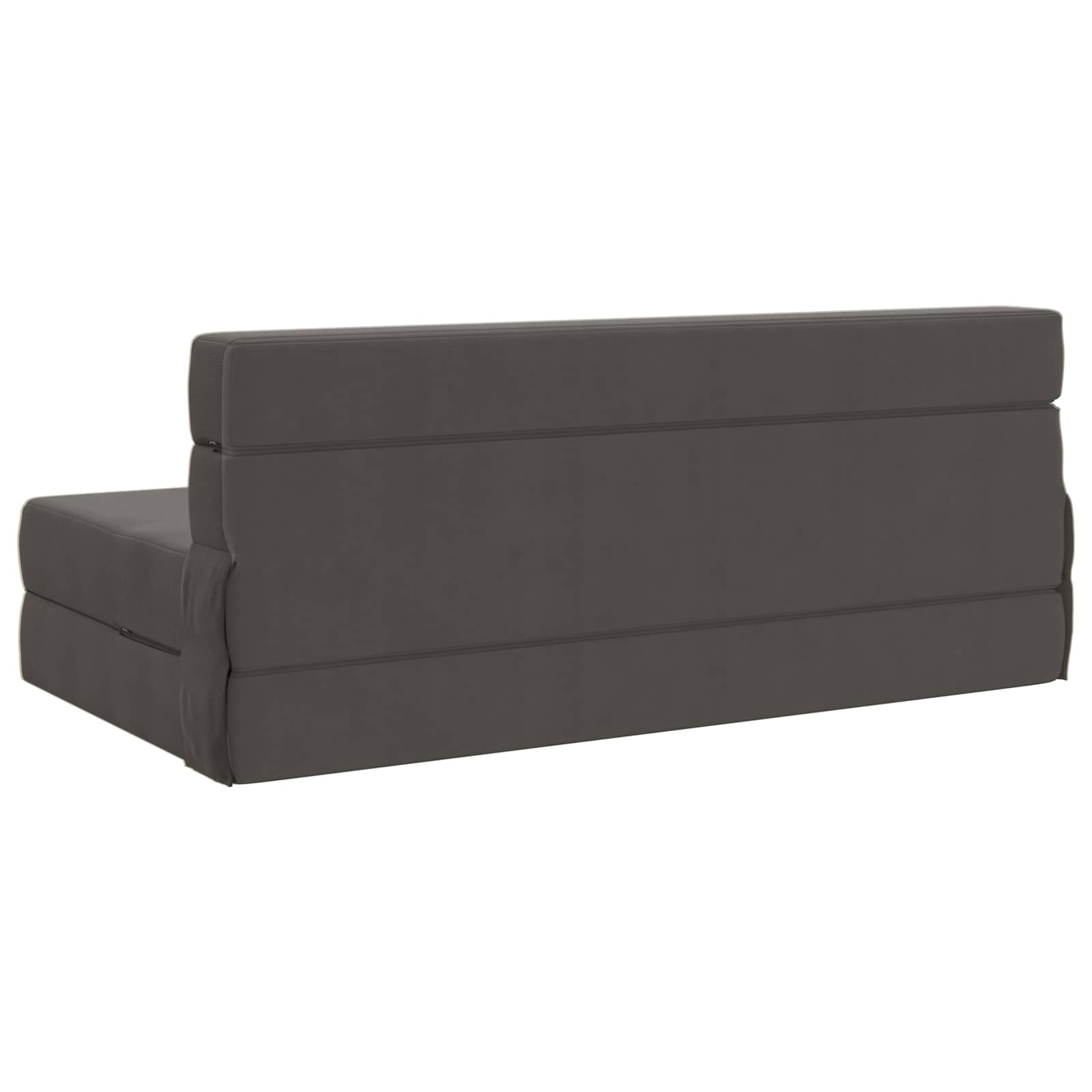 Vouwsofa Bed Donkergrijs 203 x 152 x 15 cm Katoen Stof is nu te koop bij PeponiXL, paradijselijk wonen!