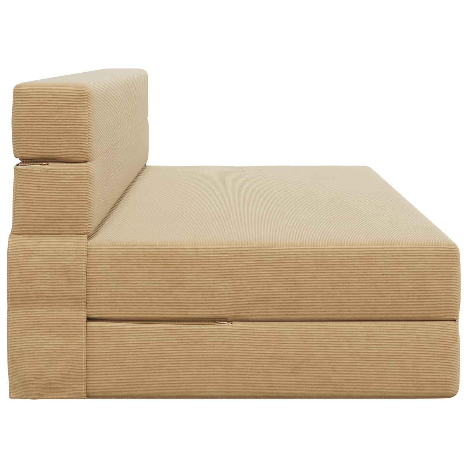 Vouwsofa Bed Lichtgroen Grijs 203 x 152 x 15 cm Katoen Stof is nu te koop bij PeponiXL, paradijselijk wonen!