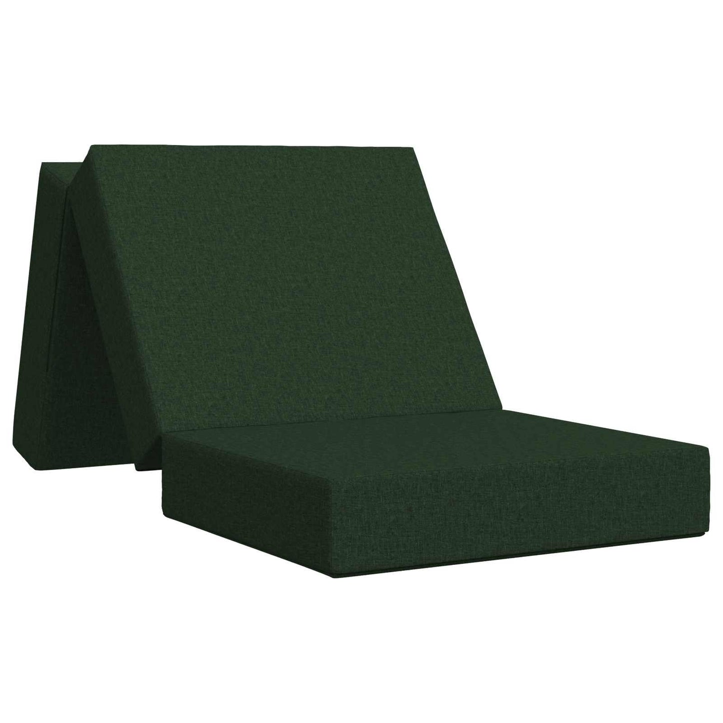 Vouwbare Bankbed 75 x 63 x 45 cm Donkergroen is nu te koop bij PeponiXL, paradijselijk wonen!