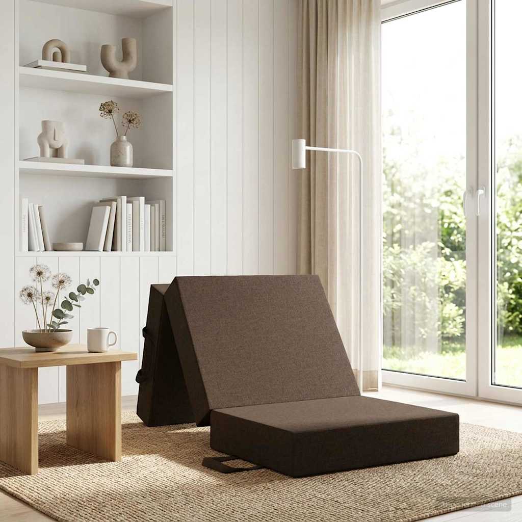 Vouwbare Bankbed 75 x 67 x 45 cm Taupe is nu te koop bij PeponiXL, paradijselijk wonen!