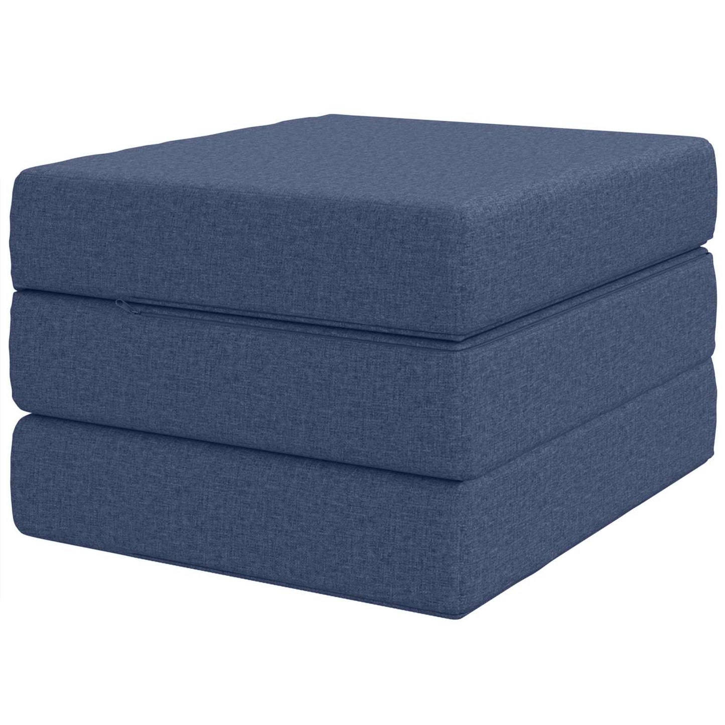 Vouwbare Bankbed 75 x 63 x 45 cm Blauw is nu te koop bij PeponiXL, paradijselijk wonen!
