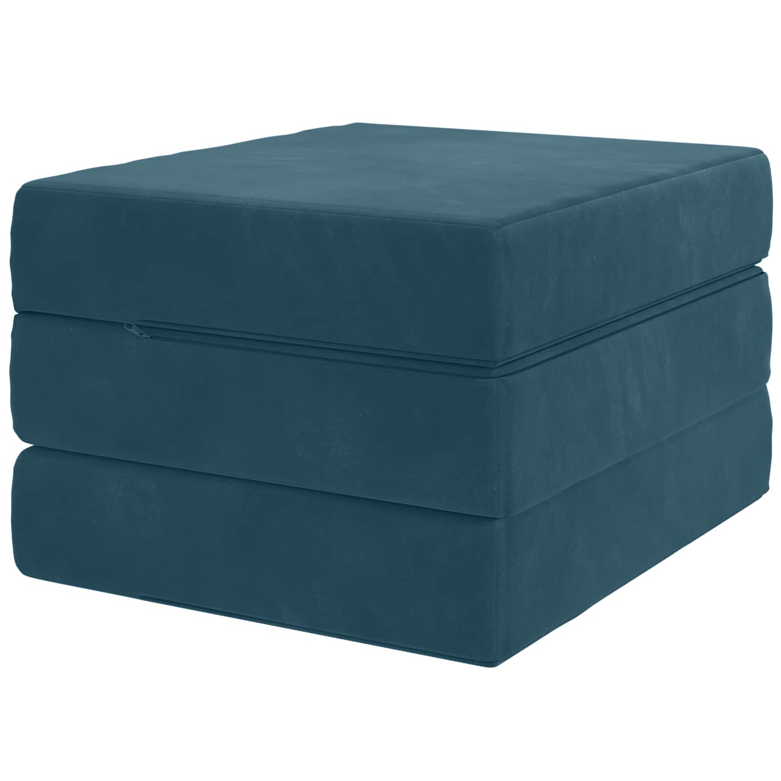Vouwbare Bankbed 75 x 63 x 45 cm Blauw is nu te koop bij PeponiXL, paradijselijk wonen!