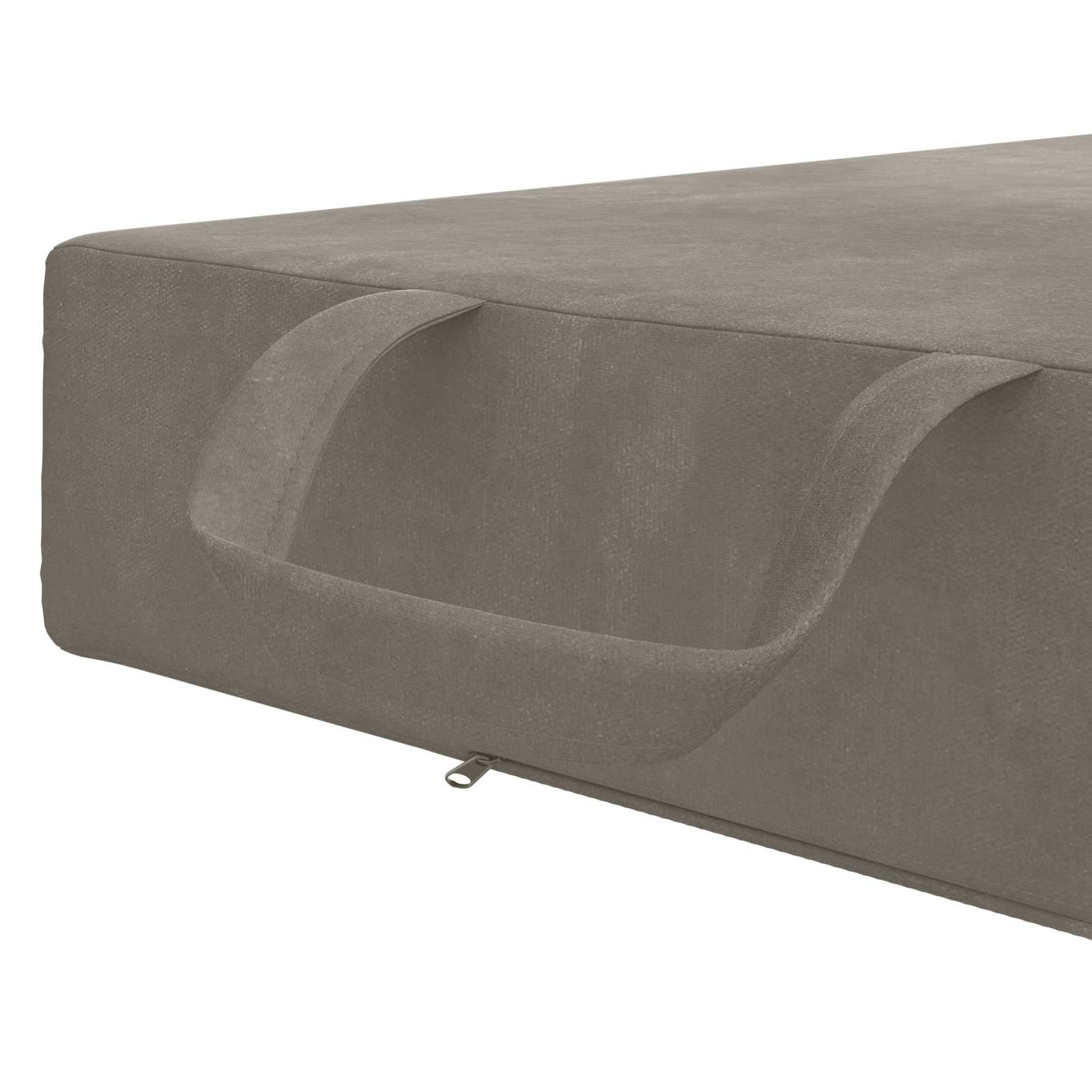 Vouwbare Bankbed 75 x 63 x 45 cm Lichtgrijs is nu te koop bij PeponiXL, paradijselijk wonen!